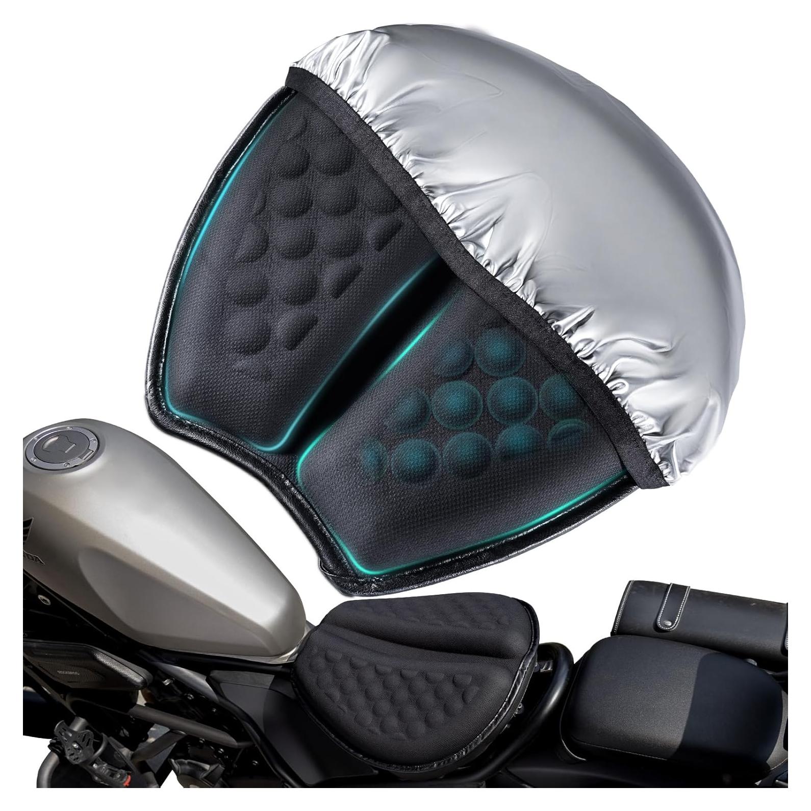 Cojín de Gel Plegable DOUANDA para Asiento de Motocicleta 3D