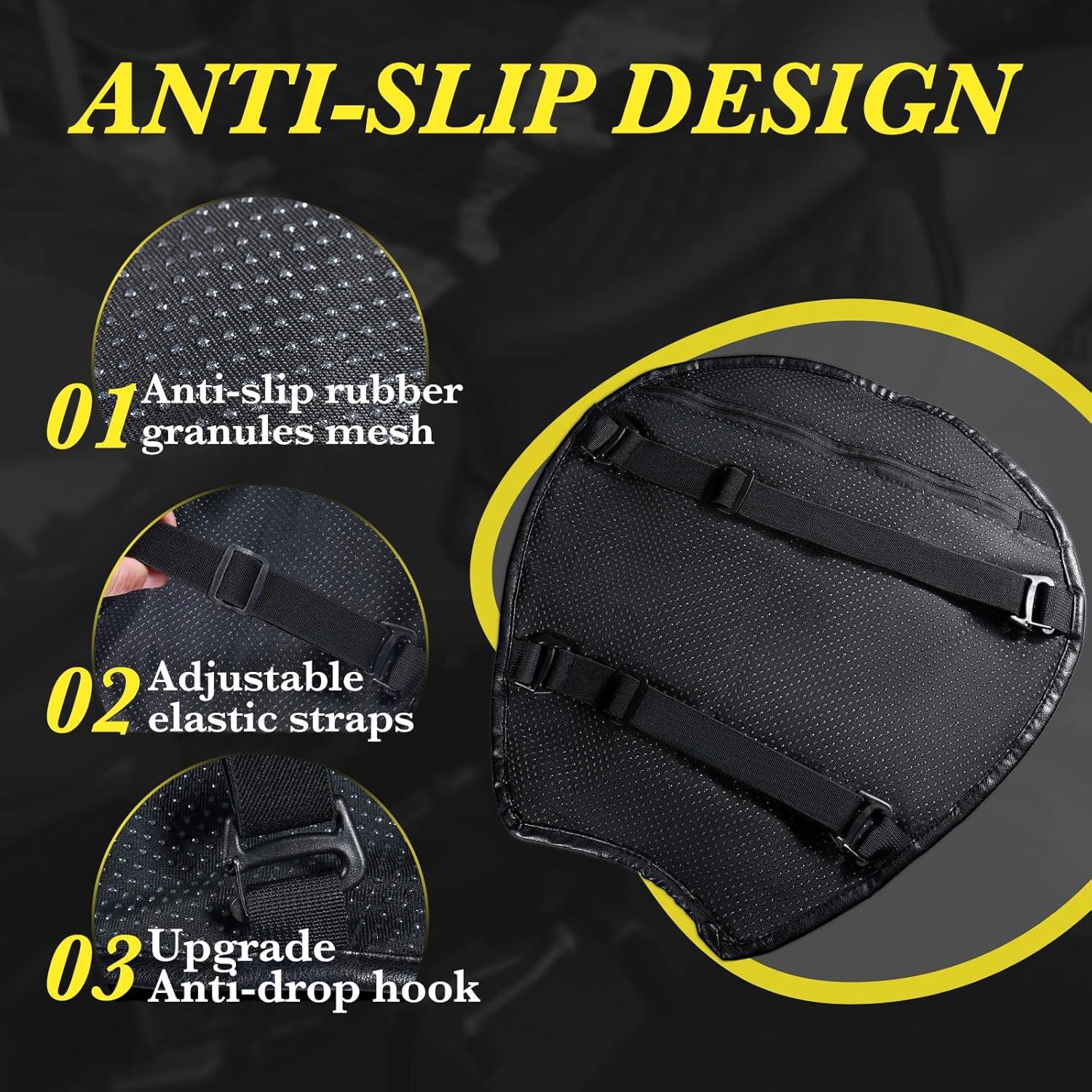 Cojín de Gel Plegable DOUANDA para Asiento de Motocicleta 3D