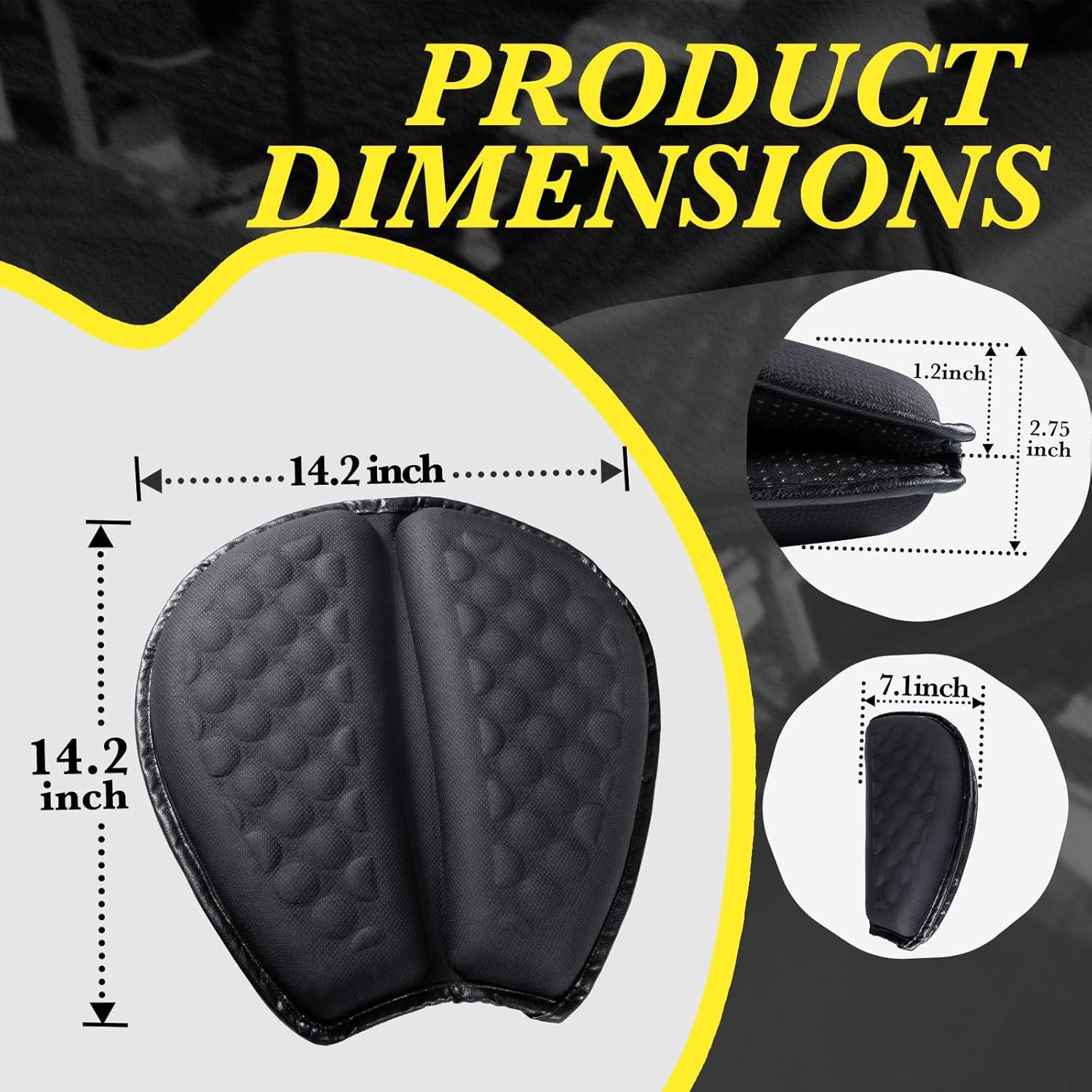 Cojín de Gel Plegable DOUANDA para Asiento de Motocicleta 3D