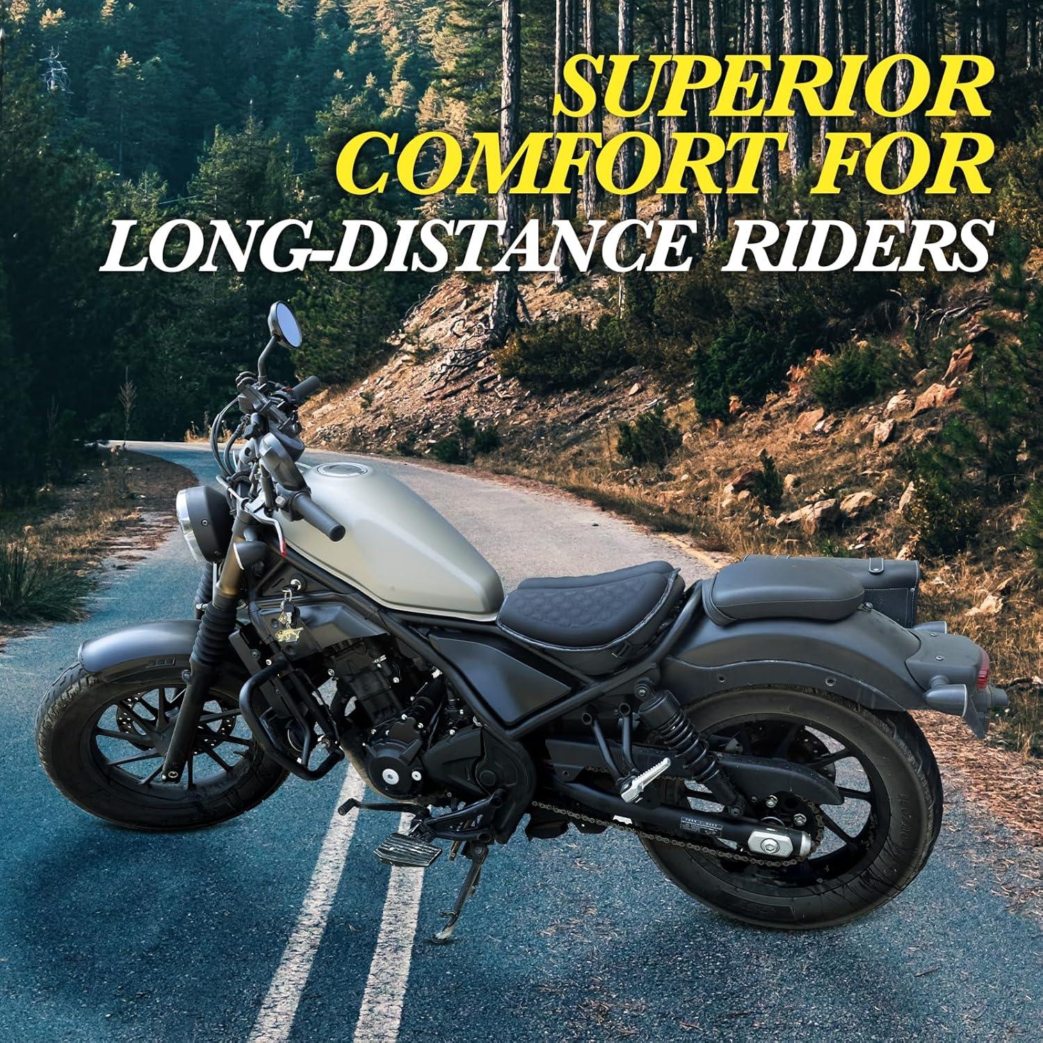 Cojín de Gel Plegable DOUANDA para Asiento de Motocicleta 3D