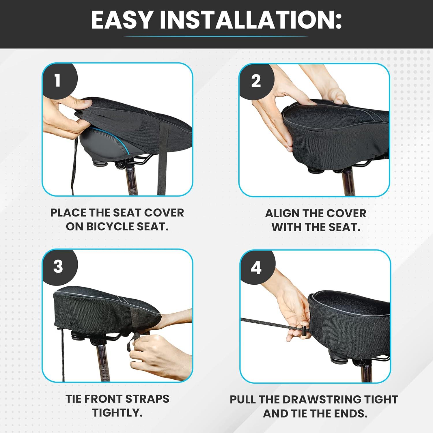 Funda de Asiento de Bicicleta X WING Gel Ancha 30.48x27.94cm