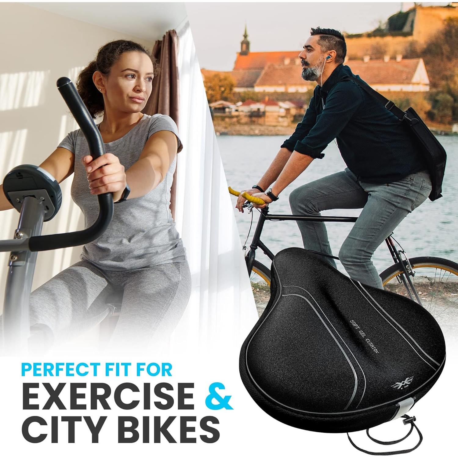 Funda de Asiento de Bicicleta X WING Gel Ancha 30.48x27.94cm