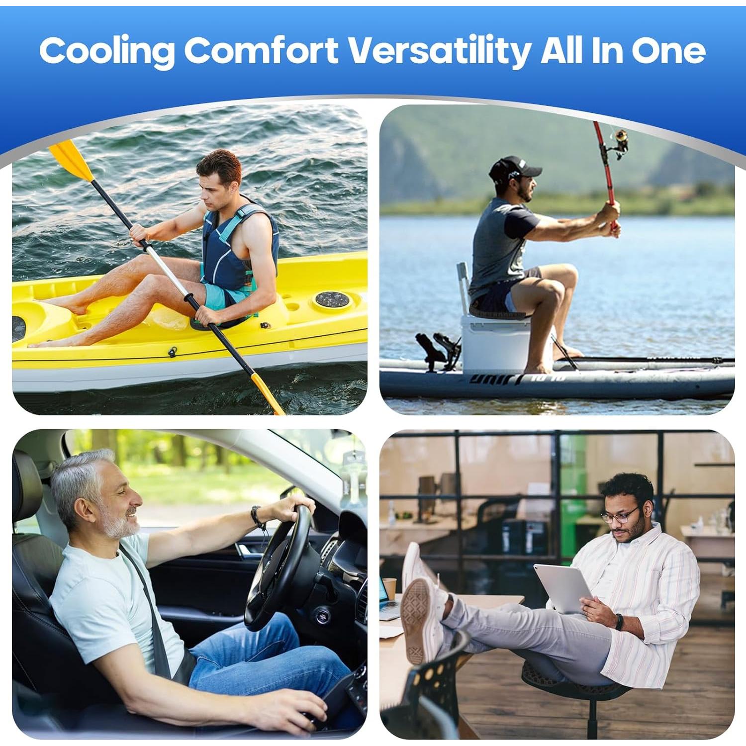 Cojín de Gel Antideslizante STATABSTA para Kayak 39.9x32cm