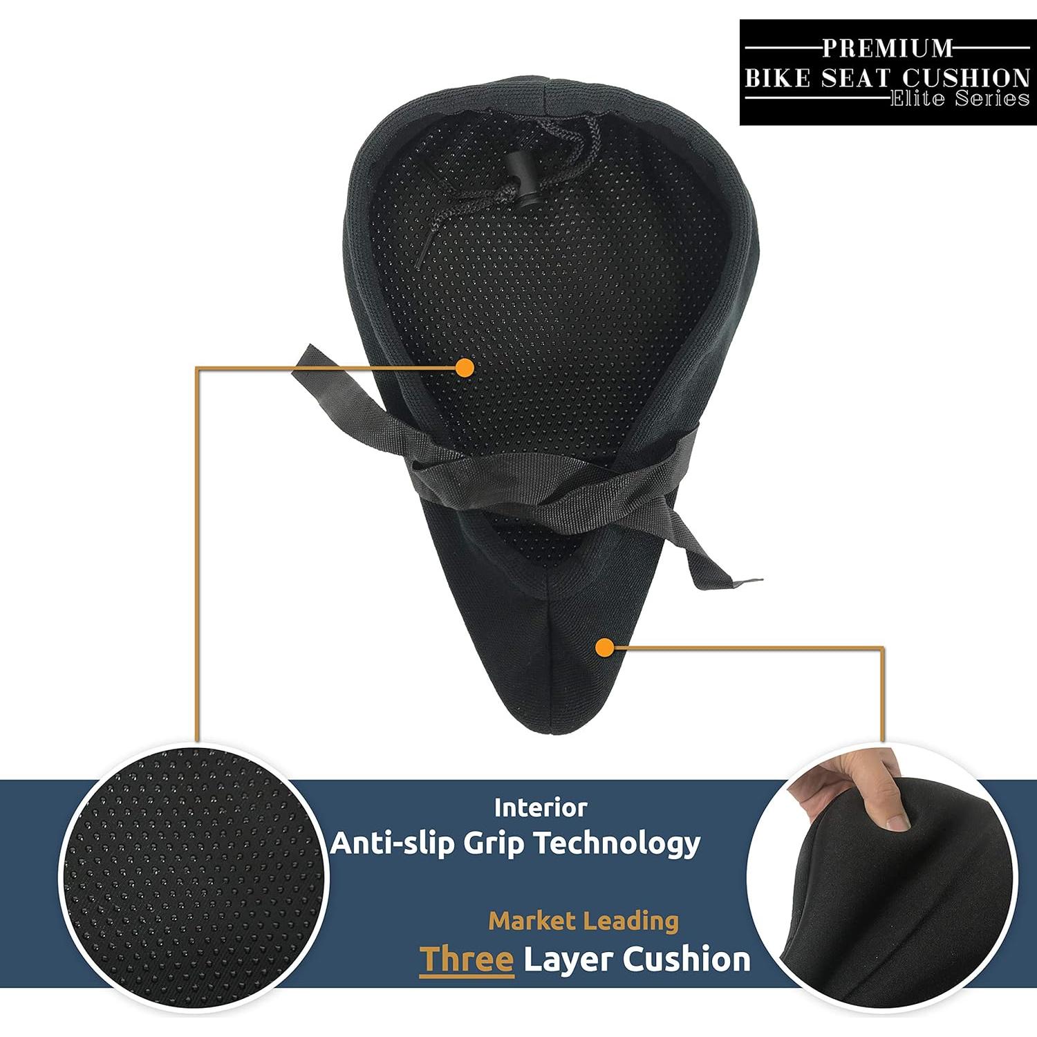 Cojín de Asiento de Bicicleta Temple Tape Elite 28.5x18.5cm Gel