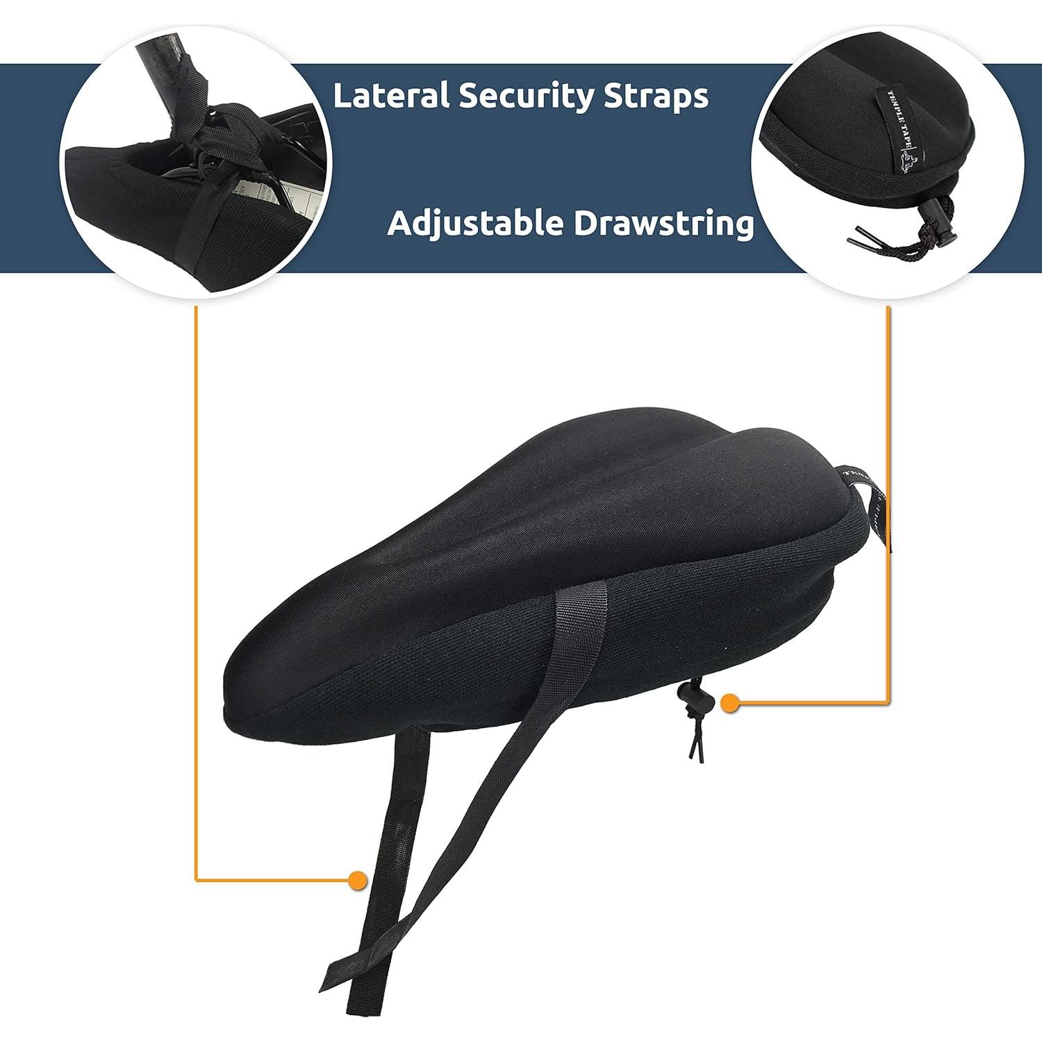 Cojín de Asiento de Bicicleta Temple Tape Elite 28.5x18.5cm Gel