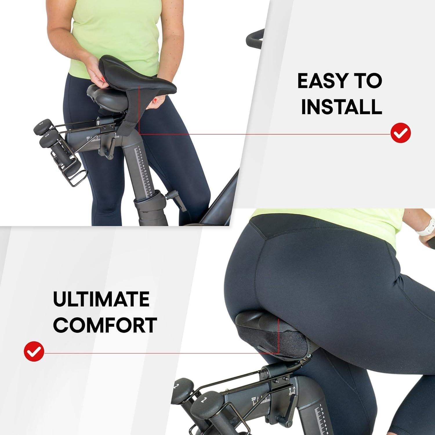 Funda Acolchada para Asiento de Bicicleta Peloton TrubliFit - Gel y Espuma