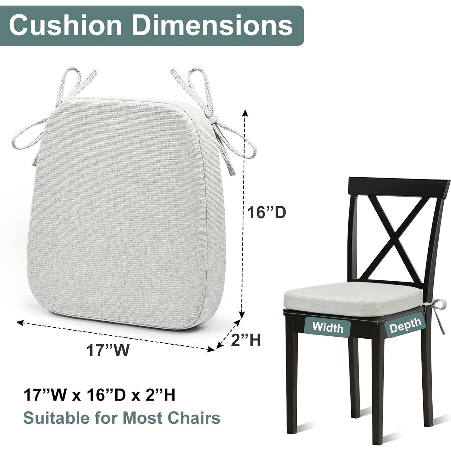 Cojín para Silla de Comedor Shinnwa, Espuma Viscoelástica 43x41cm