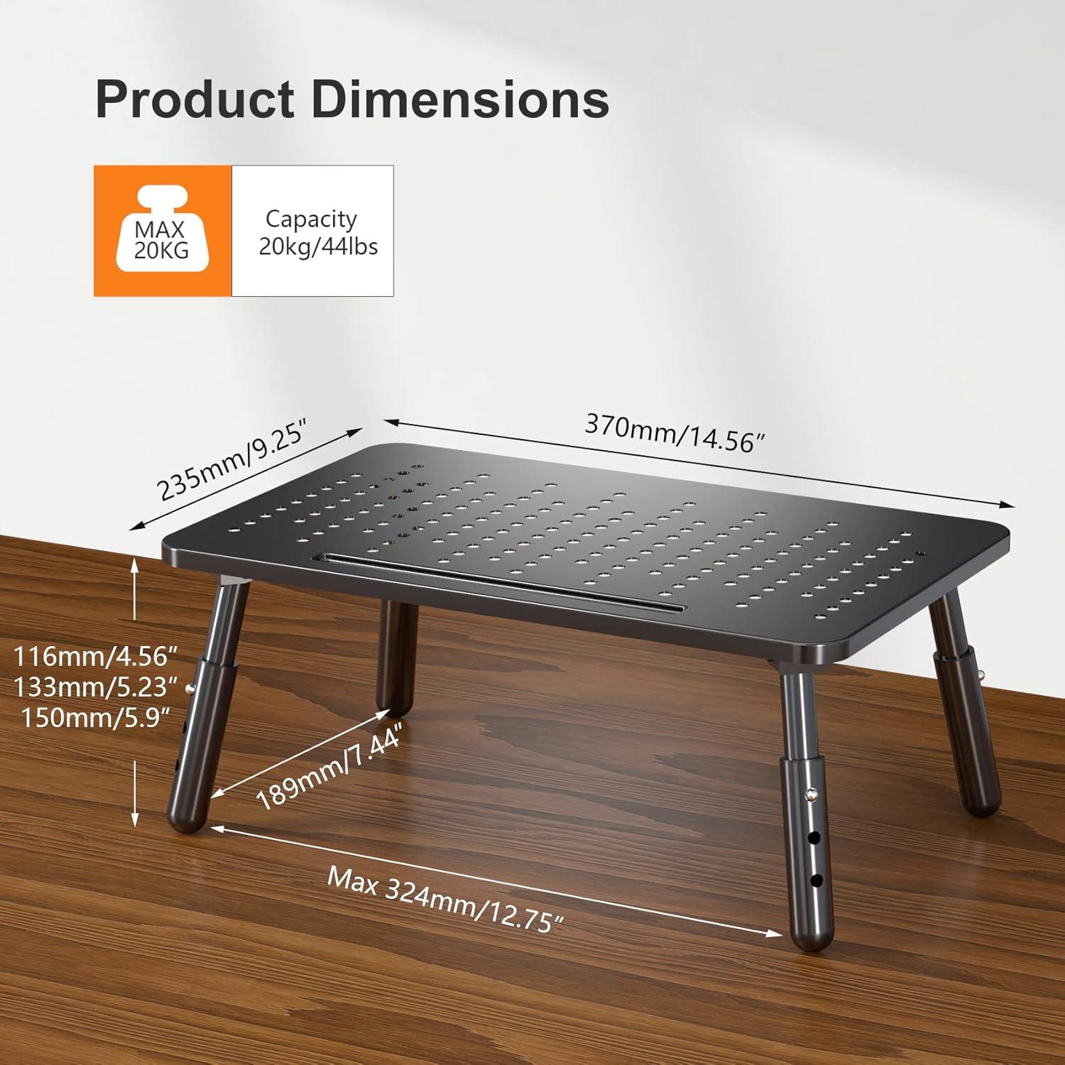 Soporte de Monitor Plegable Bracwiser Metal 3 Alturas Ajustables