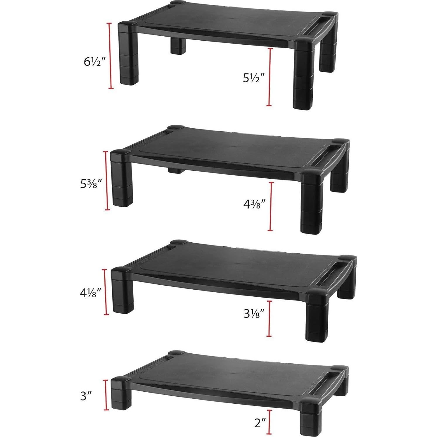 Soporte para Monitor Kantek MS500 Ajustable 50.8x33.7cm Negro