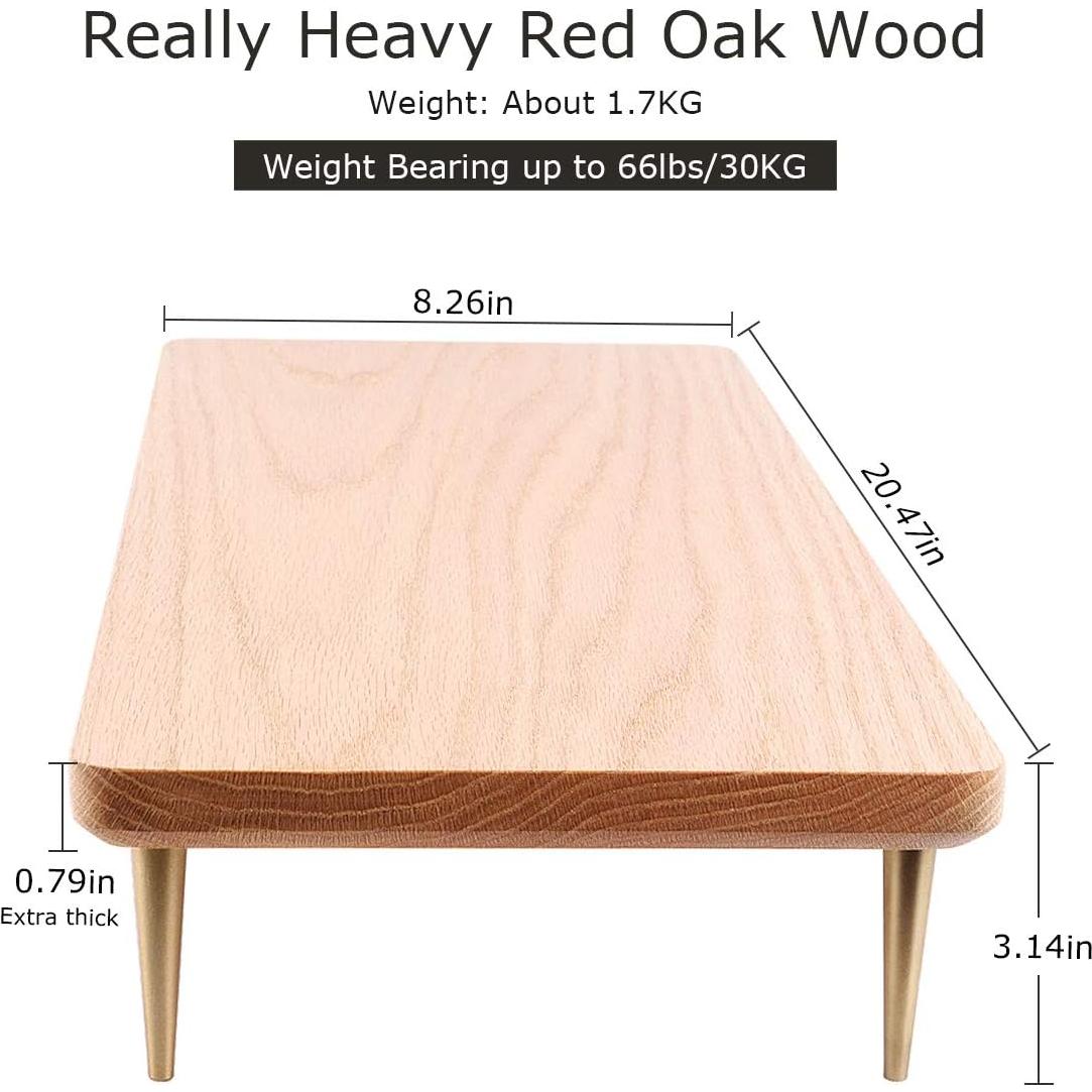 Soporte para Monitor de Madera Roble Rojo CRAFT KITTIES 52cm USB