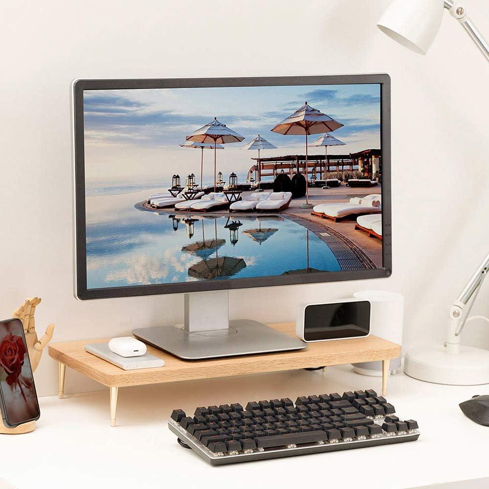 Soporte para Monitor de Madera Roble Rojo CRAFT KITTIES 52cm USB