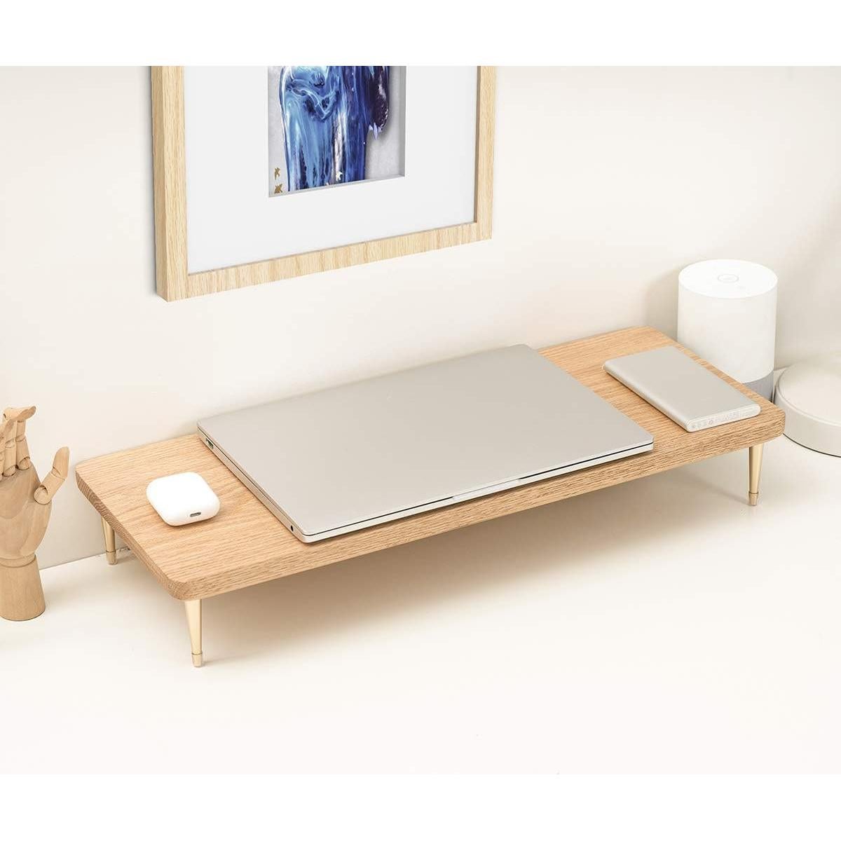 Soporte para Monitor de Madera Roble Rojo CRAFT KITTIES 52cm USB