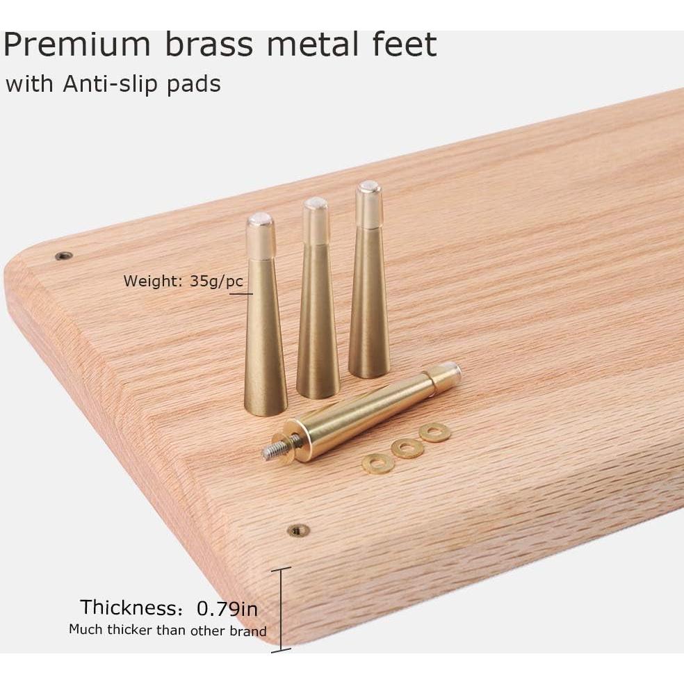 Soporte para Monitor de Madera Roble Rojo CRAFT KITTIES 52cm USB