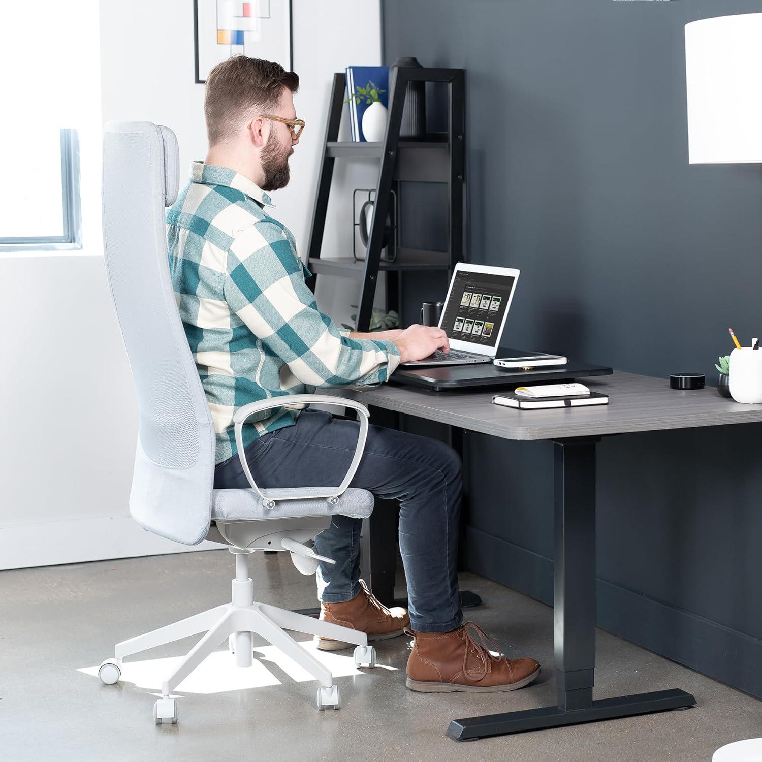 Elevador de Escritorio Ajustable VIVO 32" Negro DESK-V032J