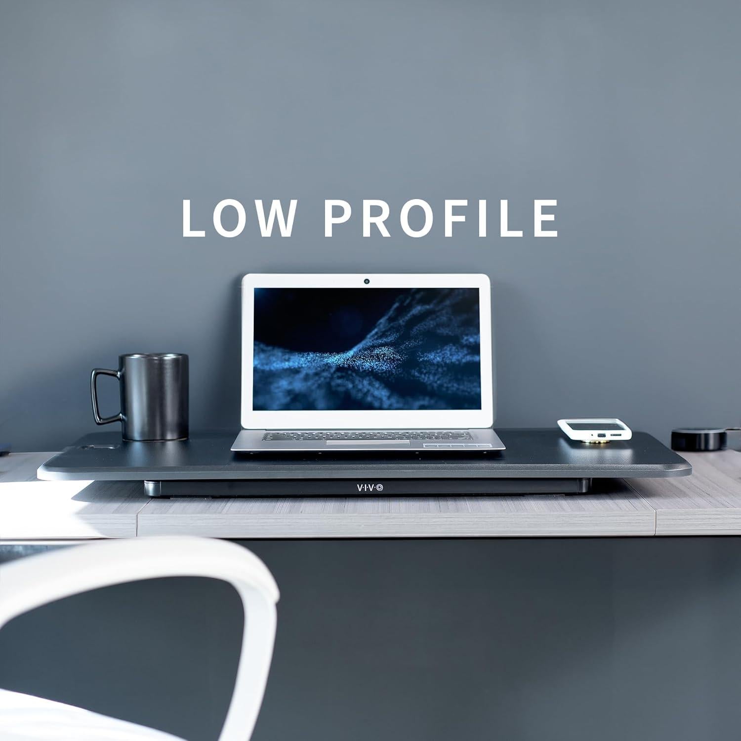 Elevador de Escritorio Ajustable VIVO 32" Negro DESK-V032J