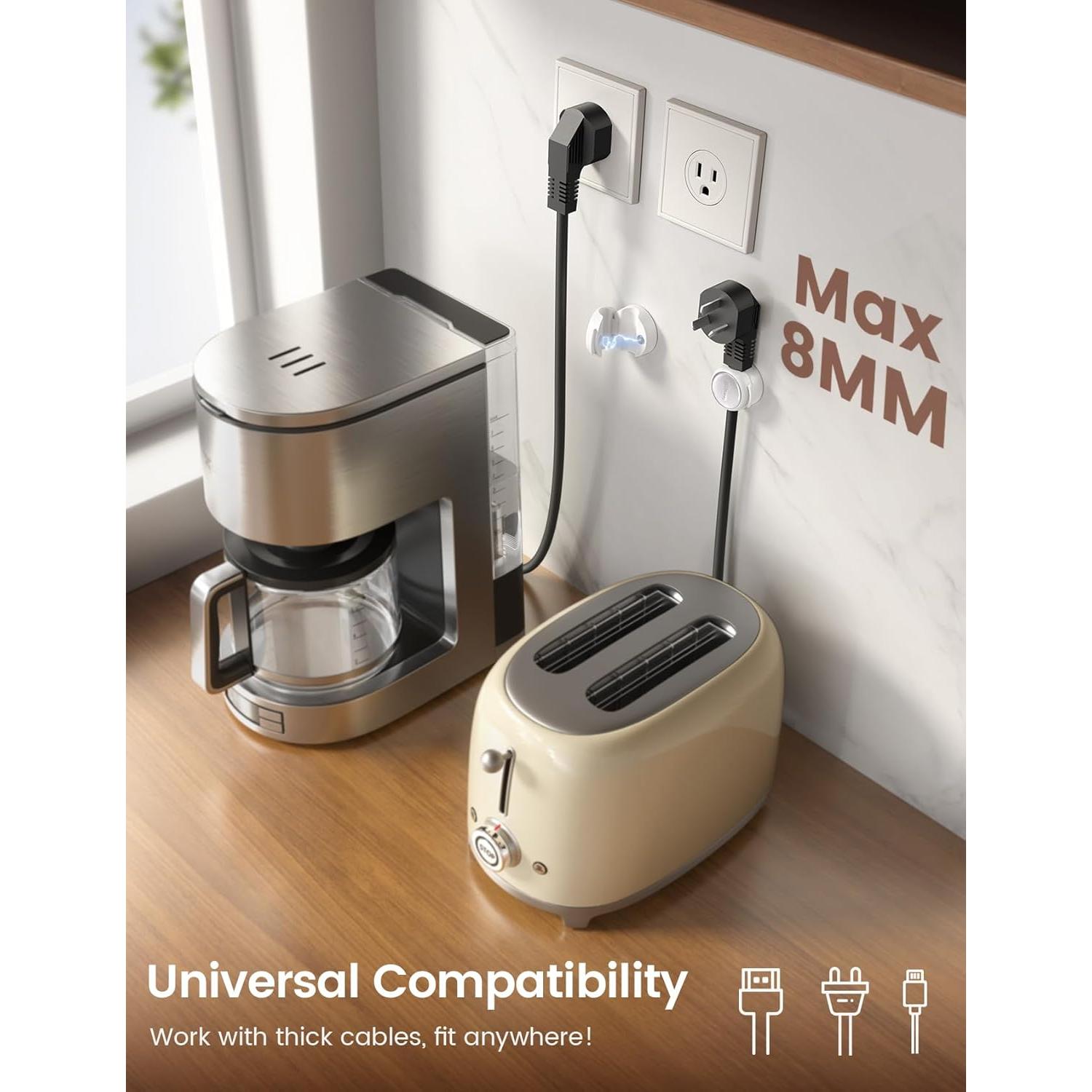 Clip Organizador de Cables Lamicall 8Pack Transparente