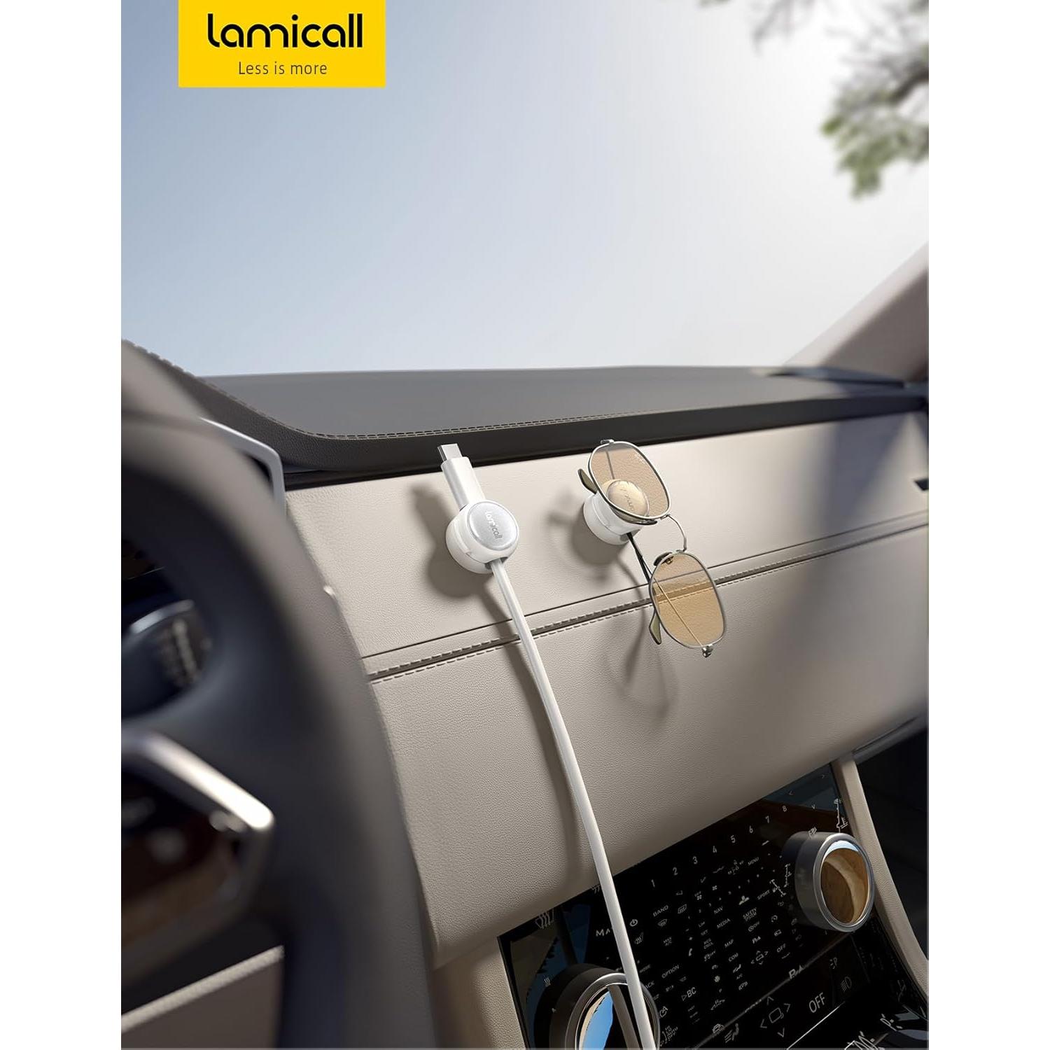 Clip Organizador de Cables Lamicall 8Pack Transparente