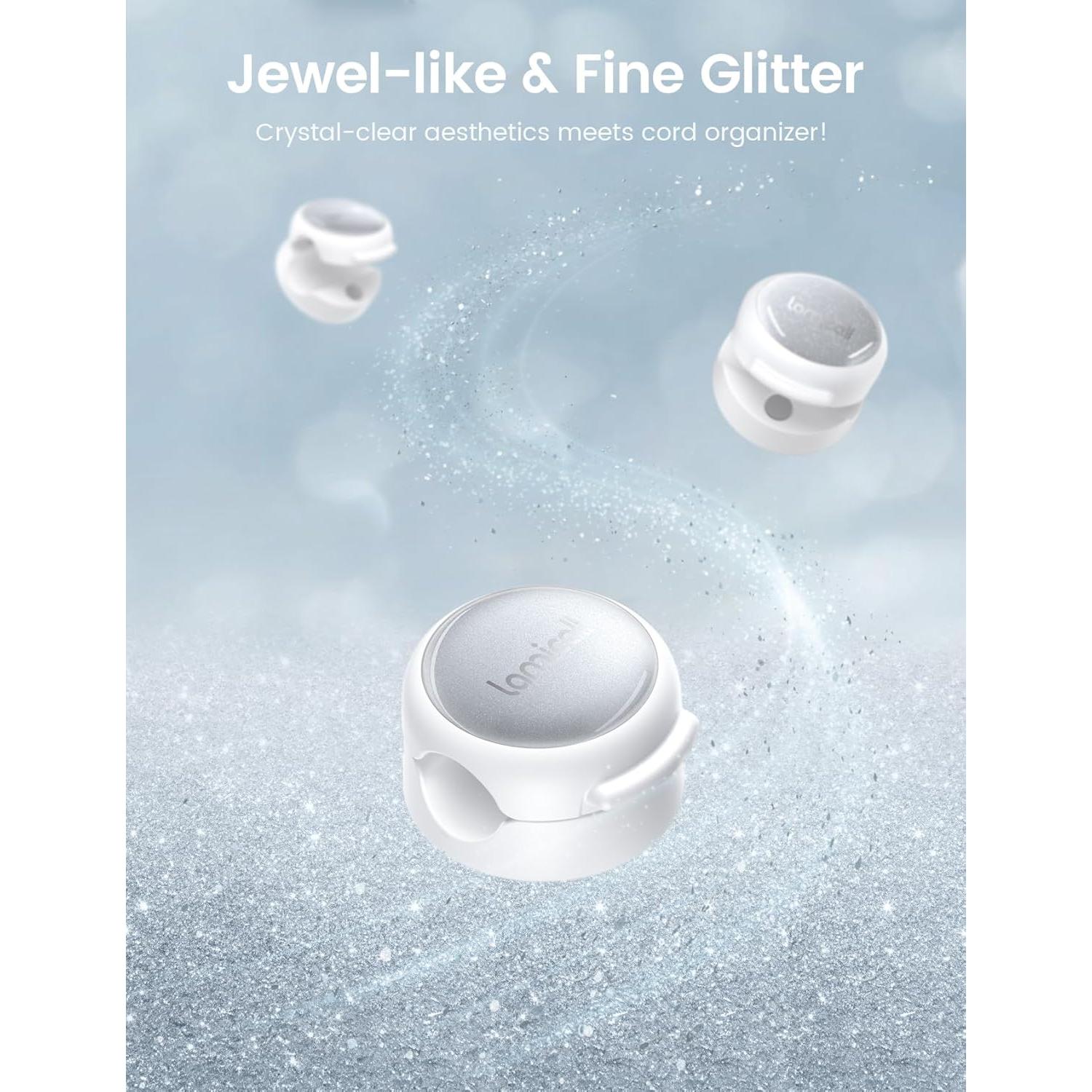 Clip Organizador de Cables Lamicall 8Pack Transparente