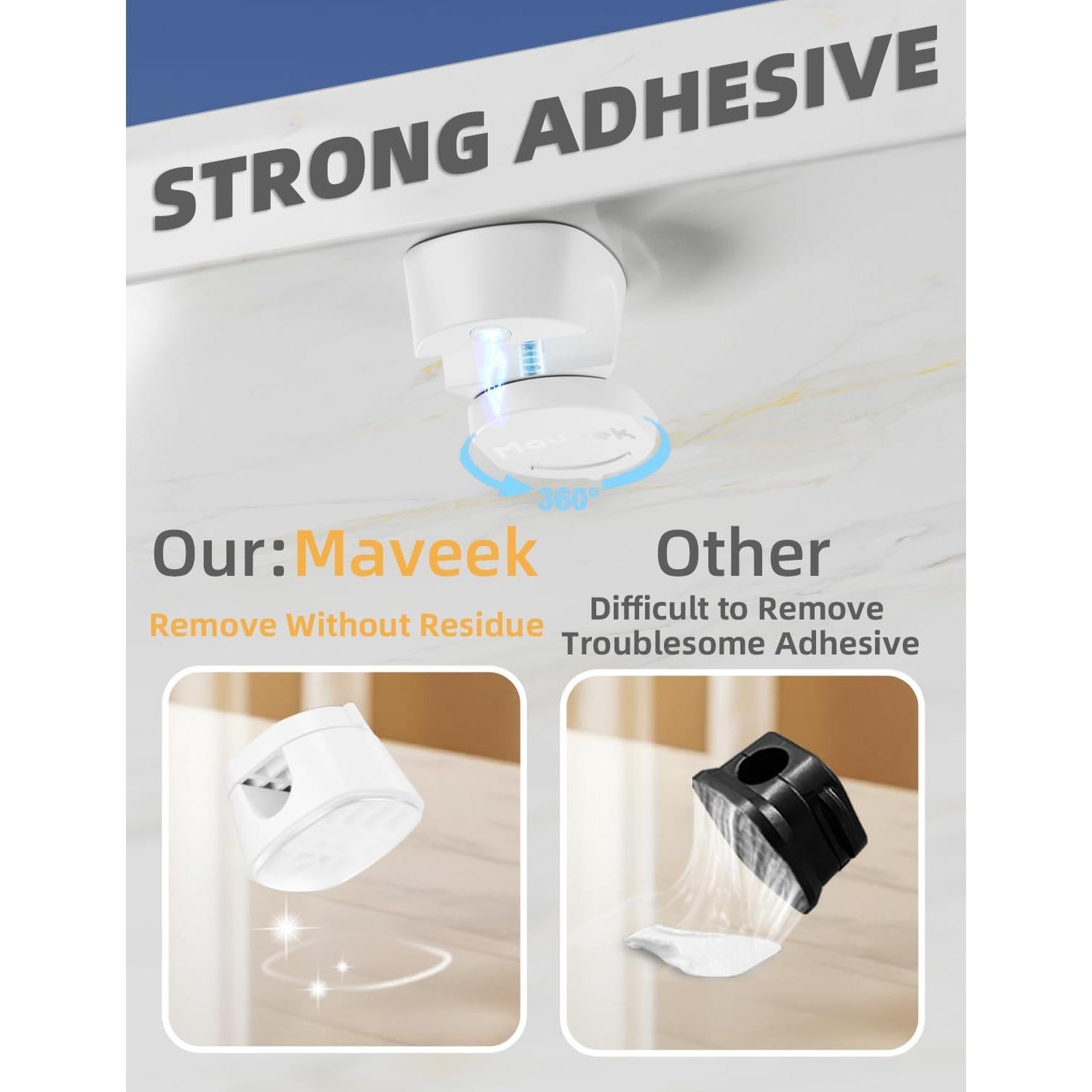 Organizador de Cables Maveek 9 Pack Magnético 360° Blanco