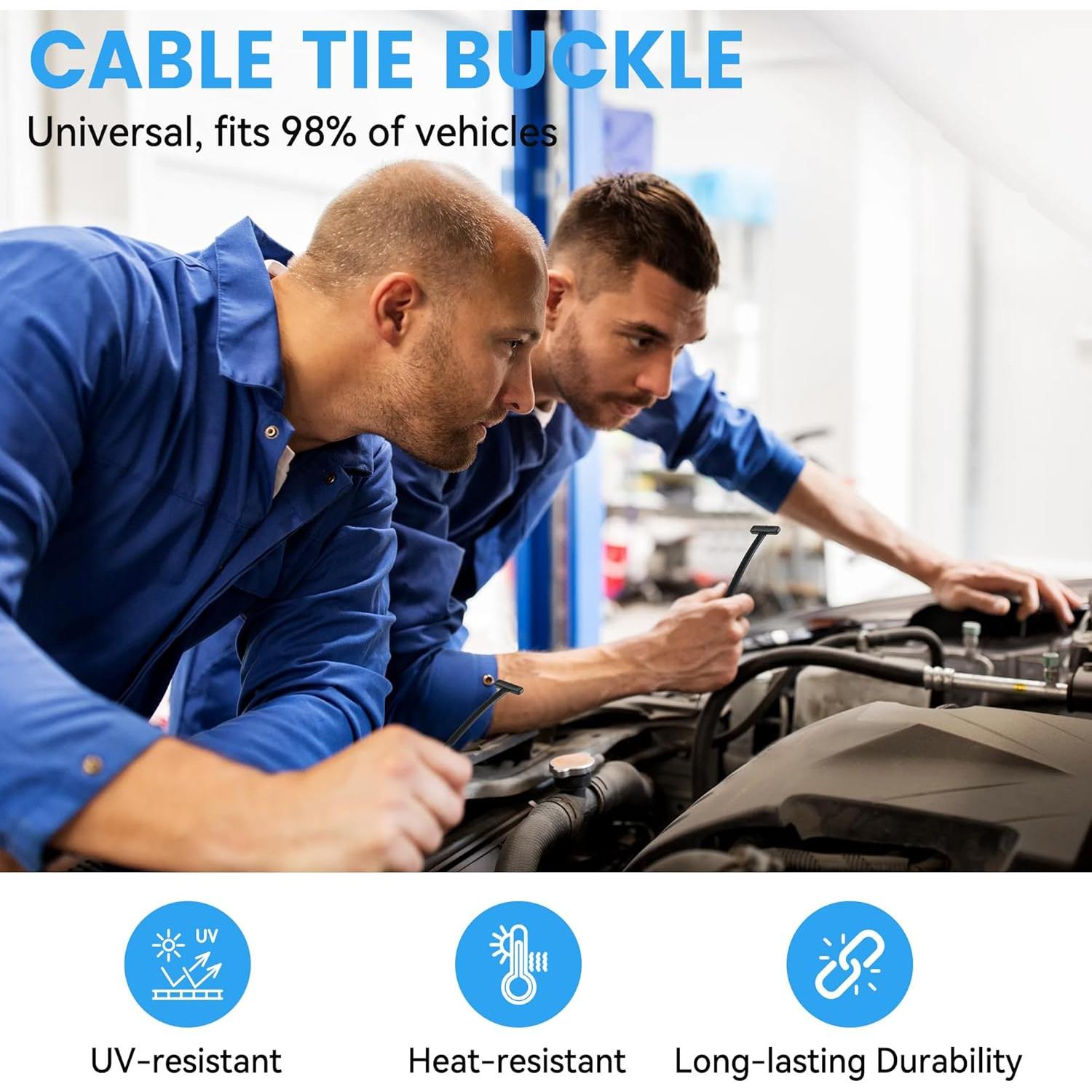 100 Piezas Hebilla de Cinta de Nylon GZXYA - Clips Resistentes UV