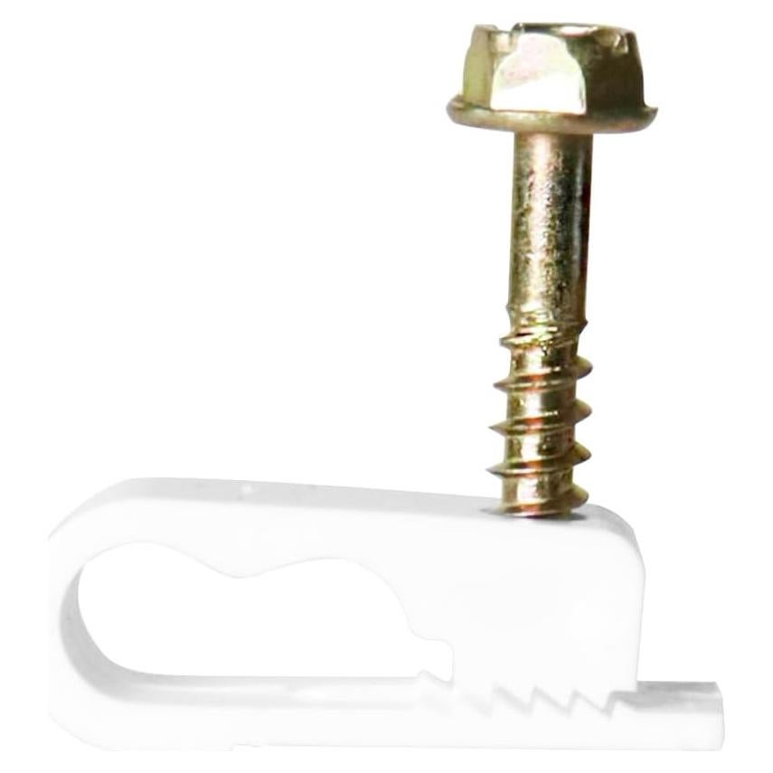 Clips de Tornillo Flexibles Skywalker 100 Unidades Blanco