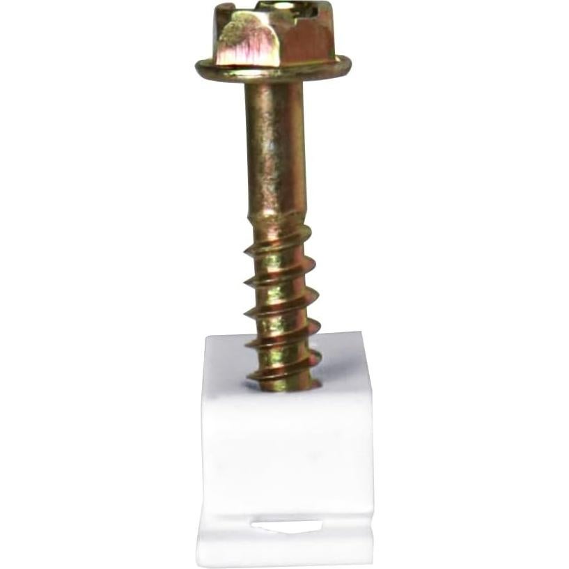 Clips de Tornillo Flexibles Skywalker 100 Unidades Blanco