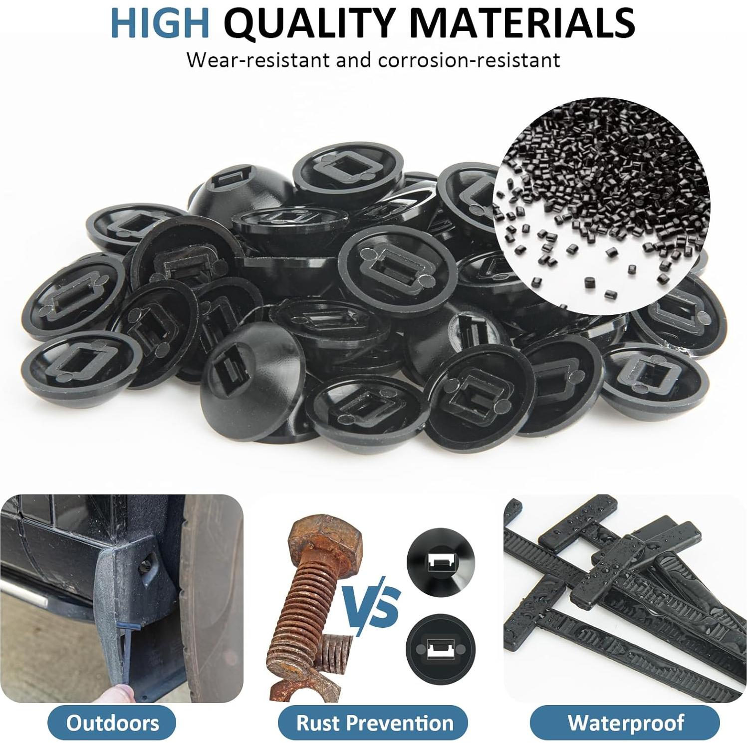 50 Hebillas de Cable Universal ZKENIRD de Nylon Auto-Bloqueo