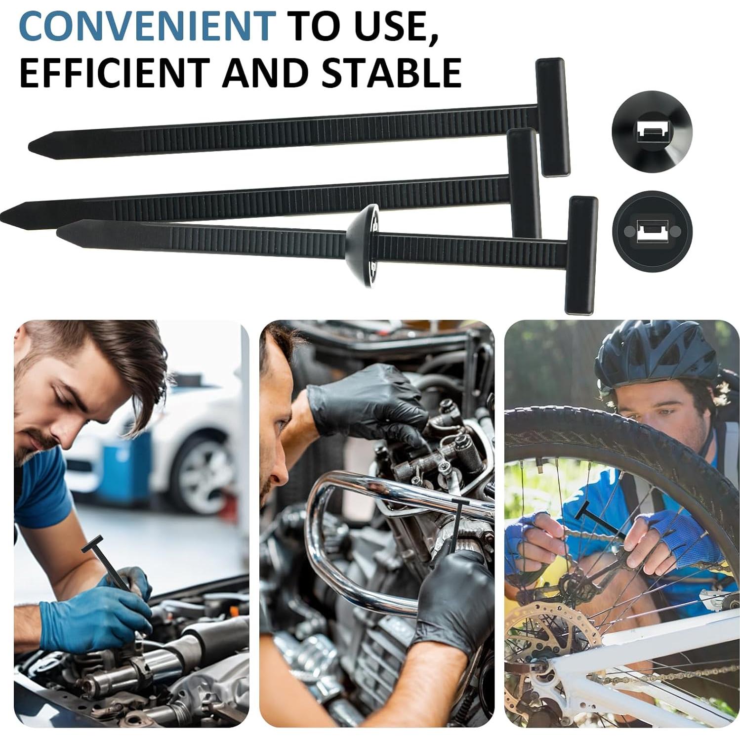 50 Hebillas de Cable Universal ZKENIRD de Nylon Auto-Bloqueo