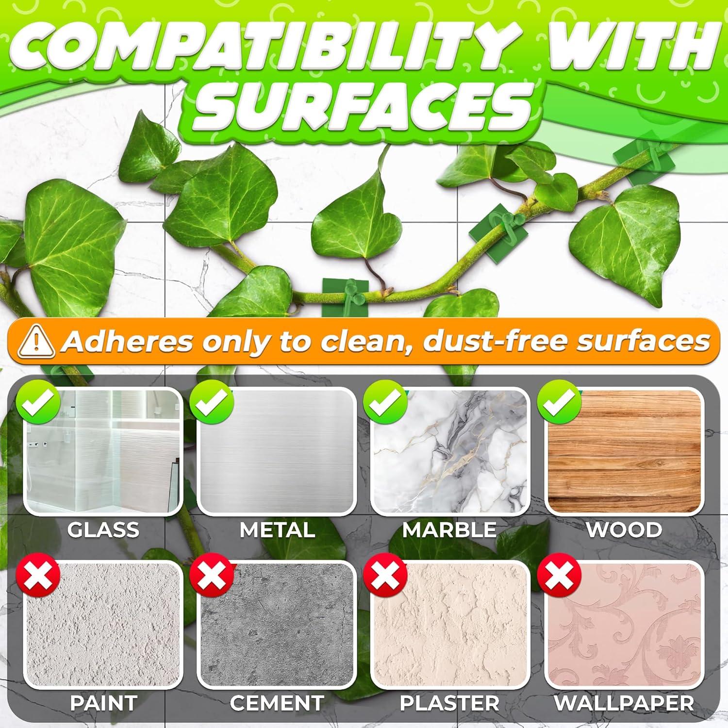 Clips de Pared para Plantas Trepadoras DIMROM - 110 Pcs