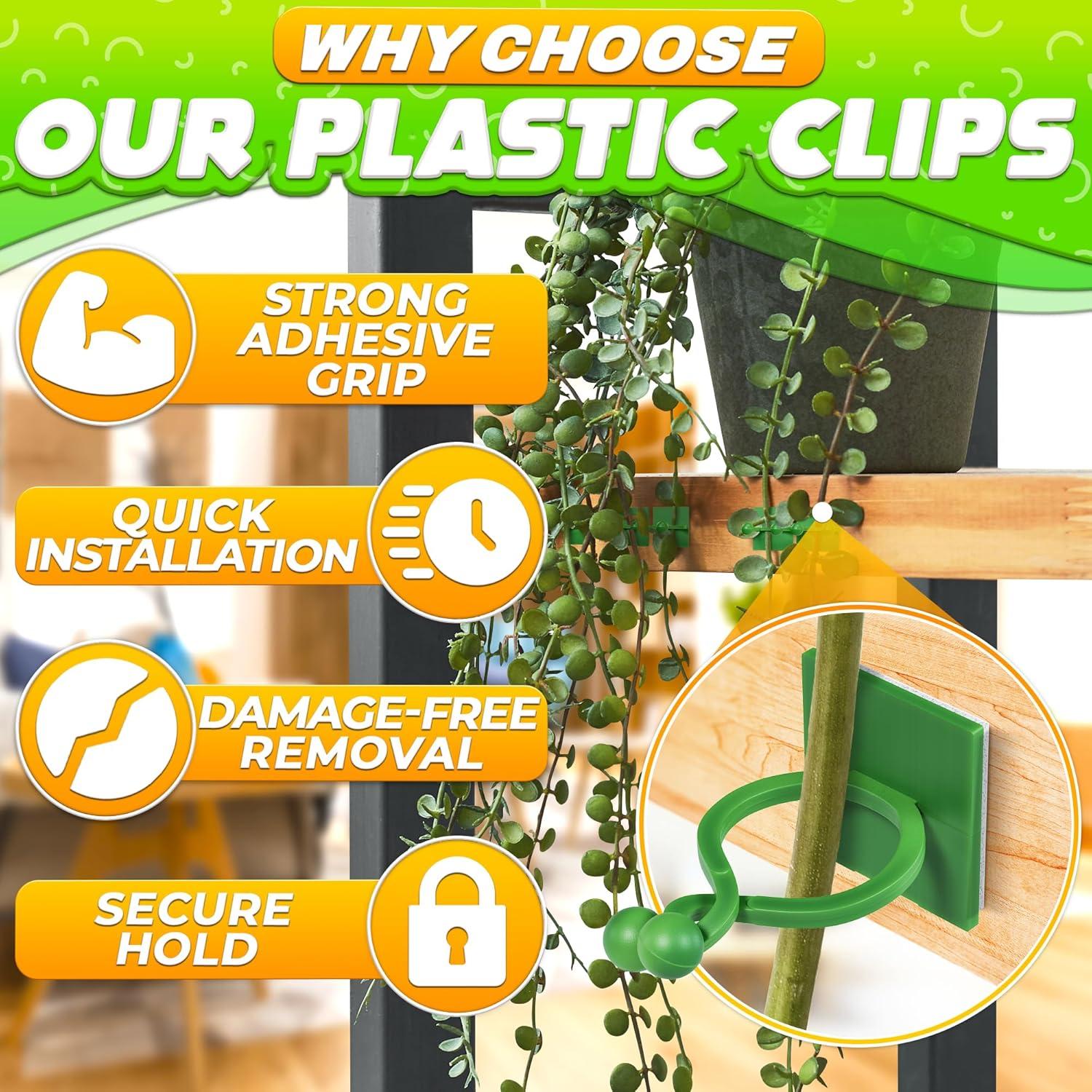 Clips de Pared para Plantas Trepadoras DIMROM - 110 Pcs