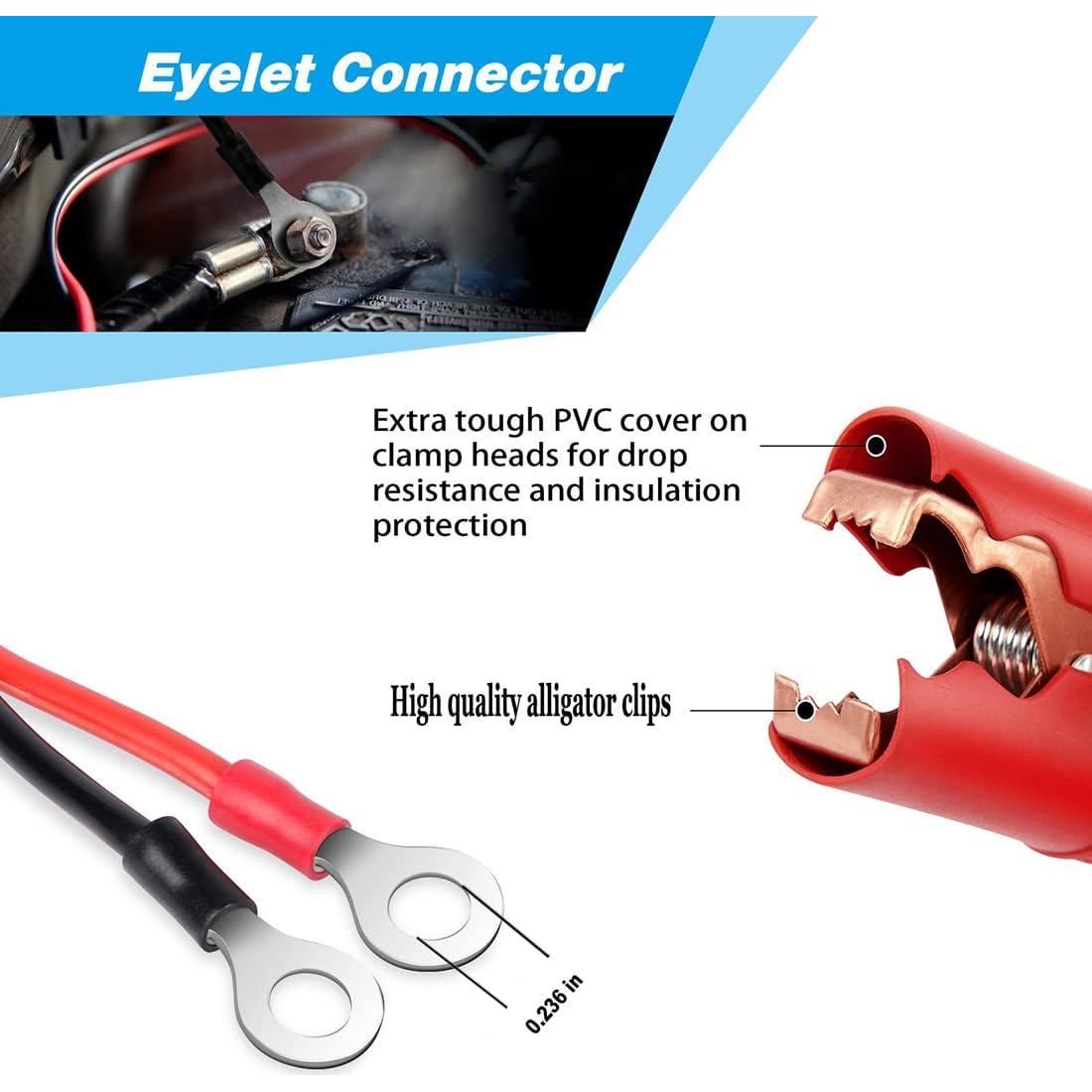 Cables de Arranque de Batería Automotriz QKUDNGHY 1m 13 AWG
