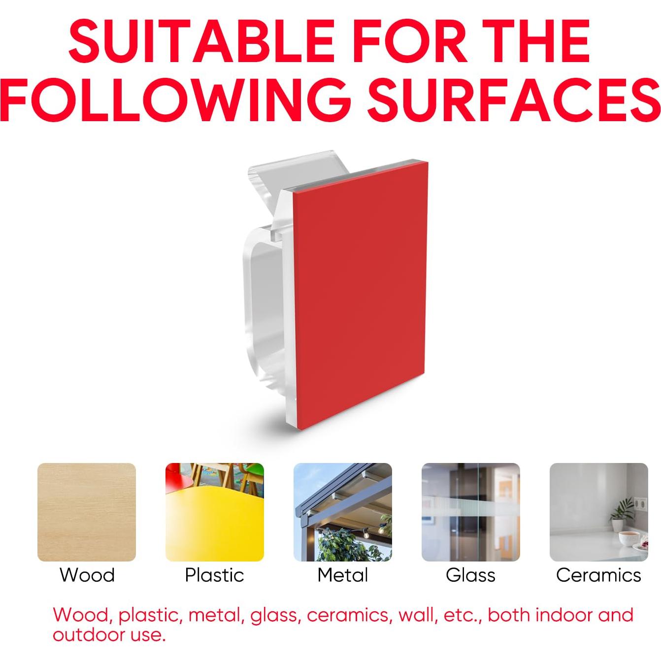 Clips de Cable Adhesivos Fuertes Tangting - Paquete de 60