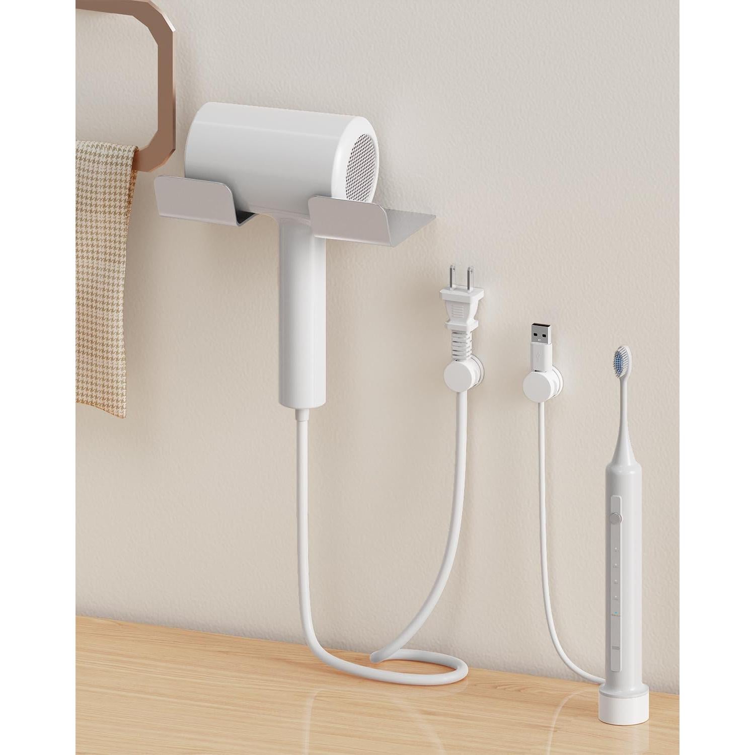 Organizador de Cables INCHOR 8 Pack Adhesivo Blanco