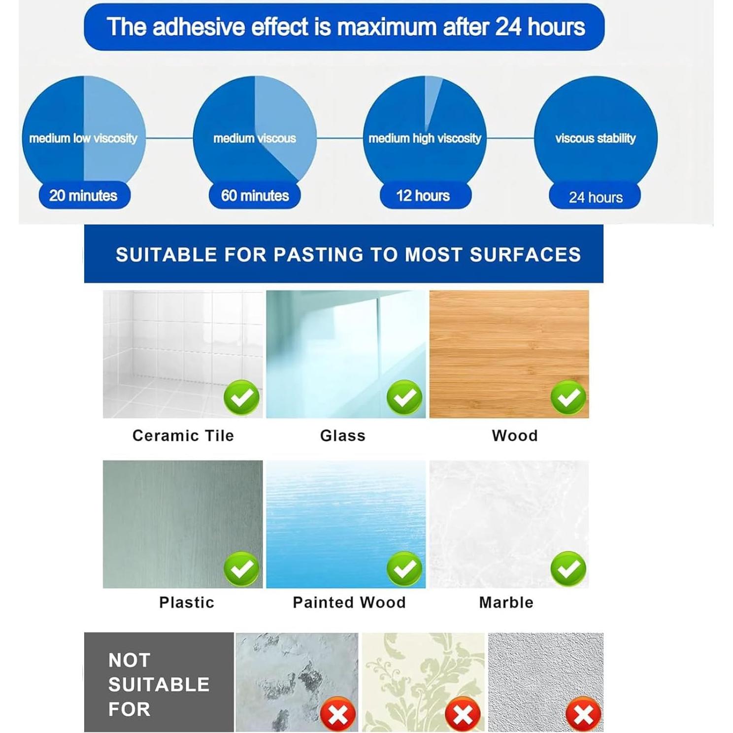 Clips de gestión de cables adhesivos SZFUDIGO 50 Pcs Negro