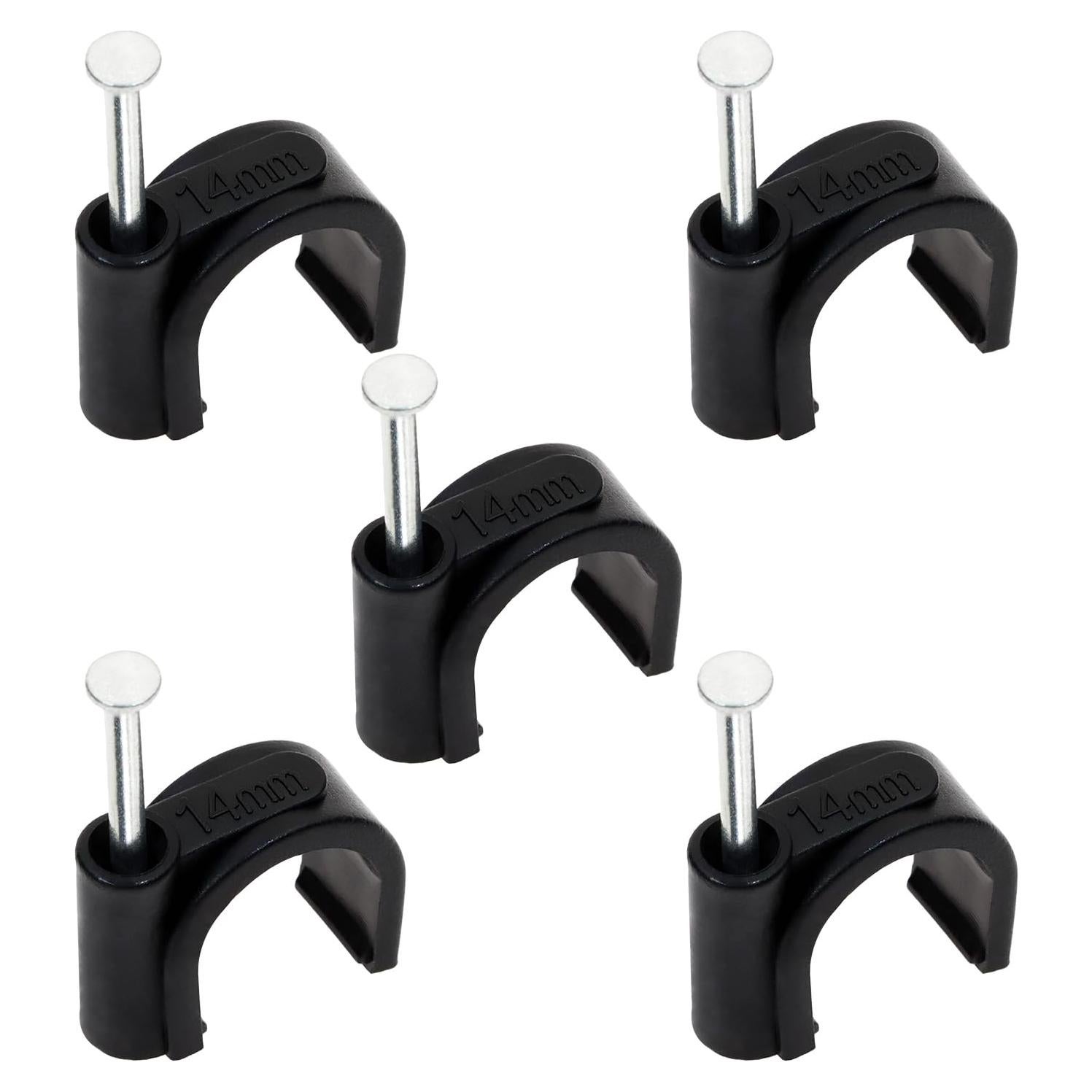 Clips de Cable Ethernet Mini Skater 100-Pack 14mm con Clavo