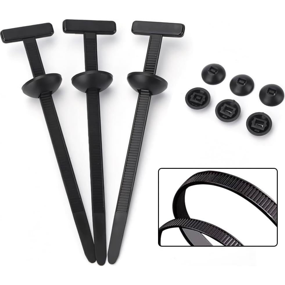 Paquete de 50 Clips de Hebilla de Nylon WoTravelPaL para Autos