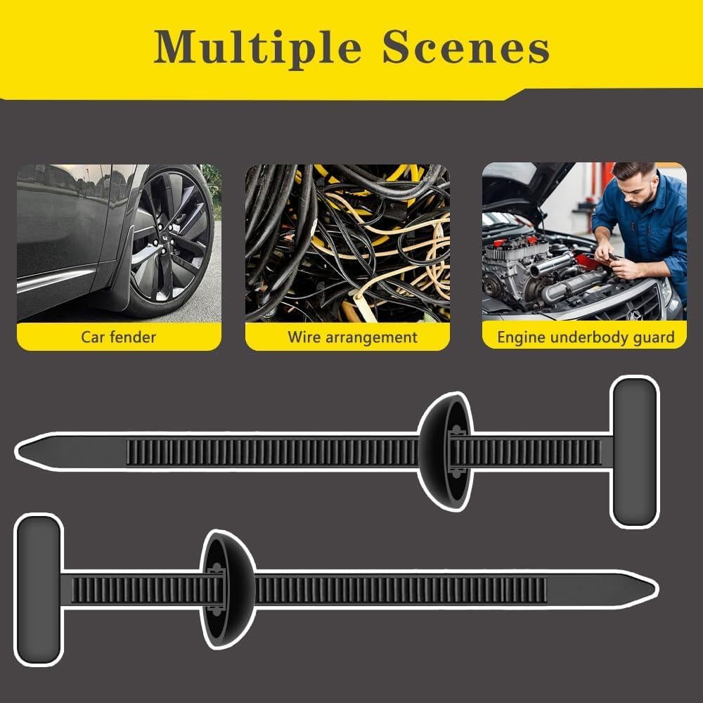 Paquete de 50 Clips de Hebilla de Nylon WoTravelPaL para Autos