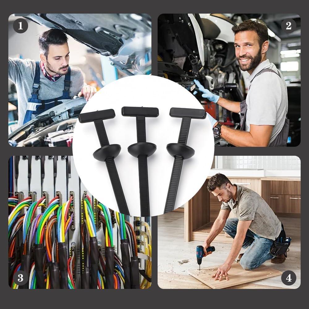 Paquete de 50 Clips de Hebilla de Nylon WoTravelPaL para Autos