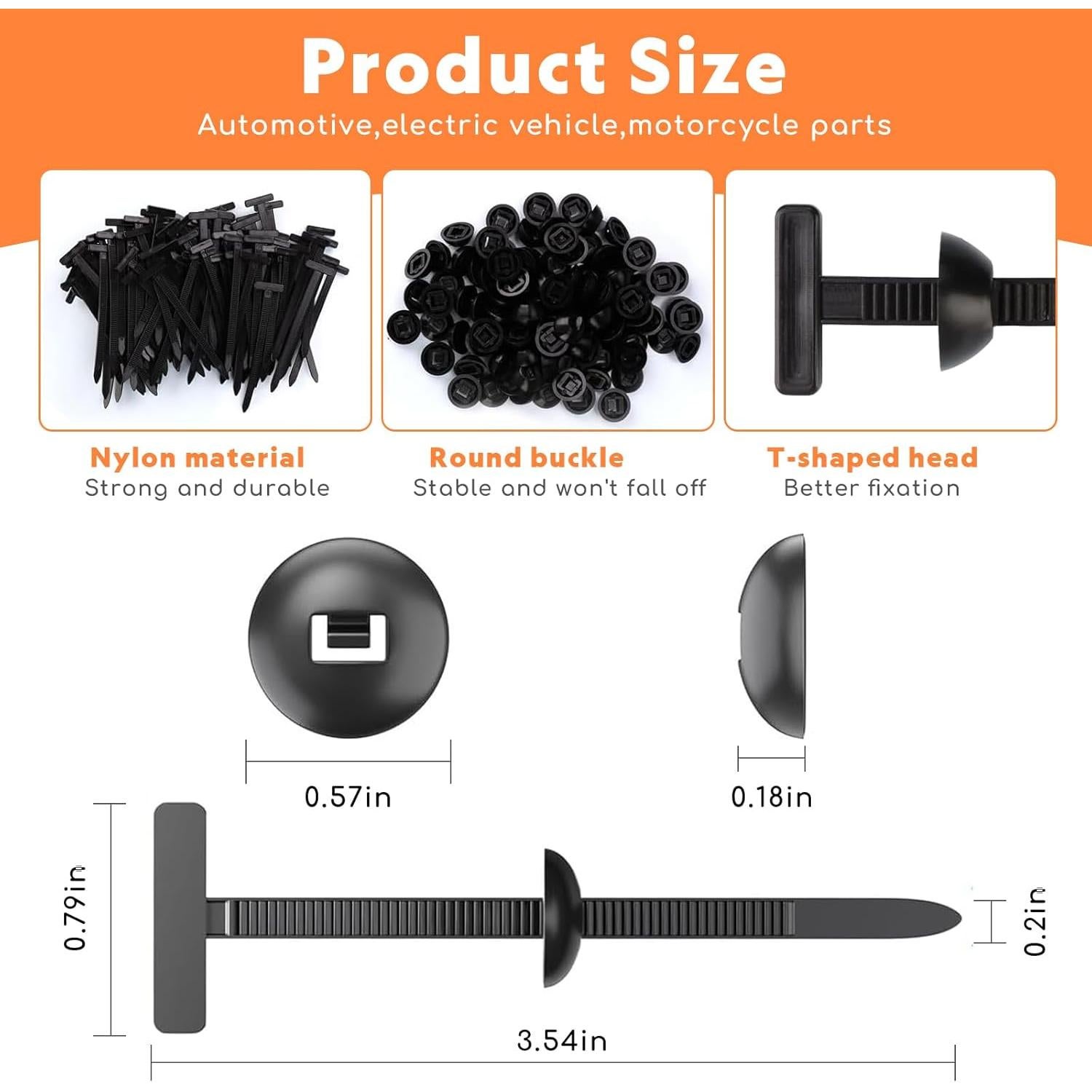 Bridas de Nylon Eptchn 20 Piezas 8.89 cm Alta Resistencia