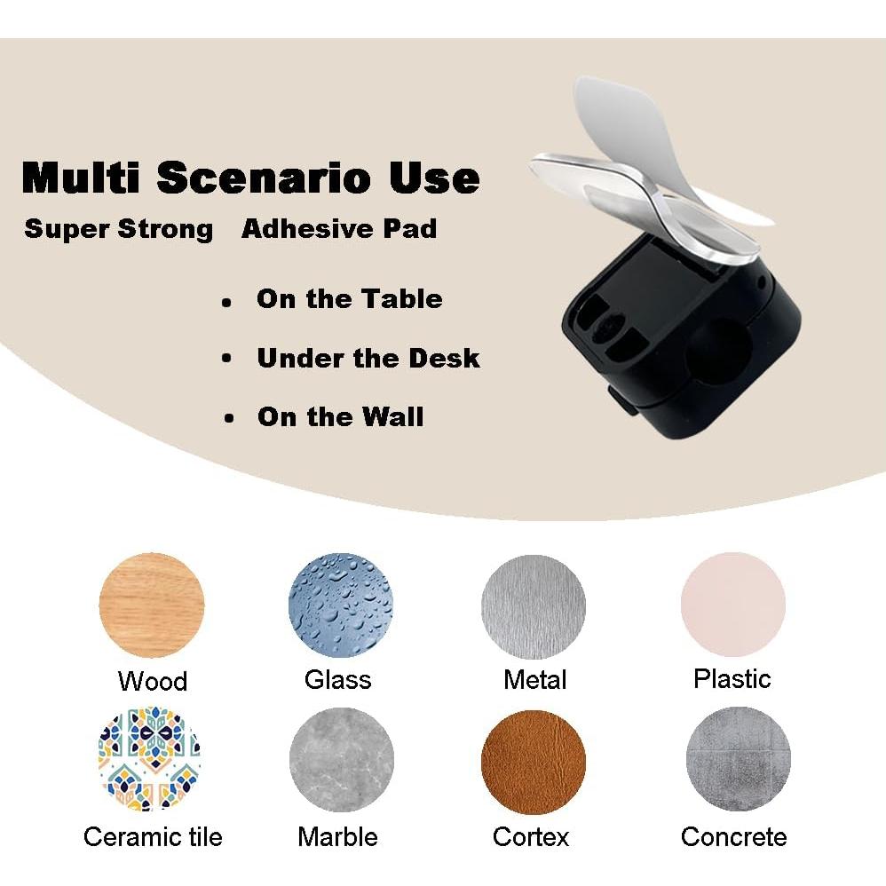 Organizador de Cables Magnético Aimiduo - Paquete de 10 Clips