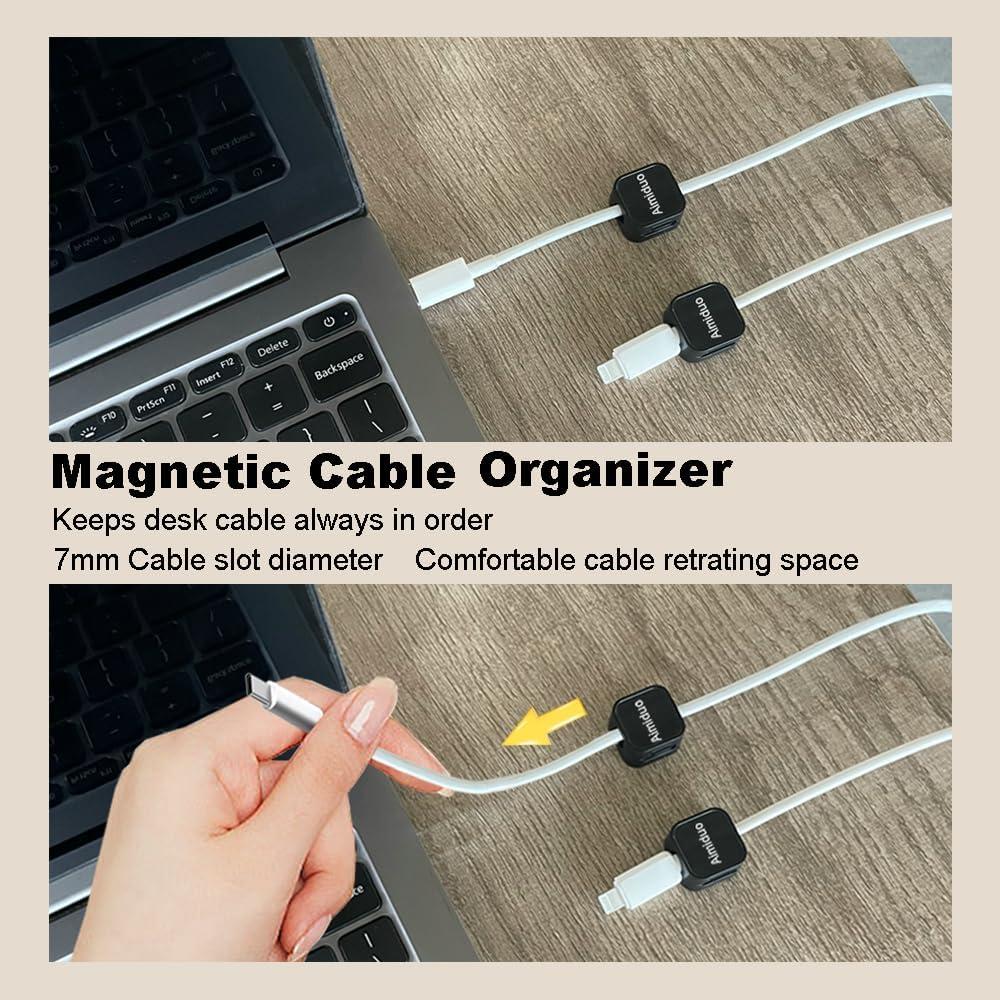 Organizador de Cables Magnético Aimiduo - Paquete de 10 Clips