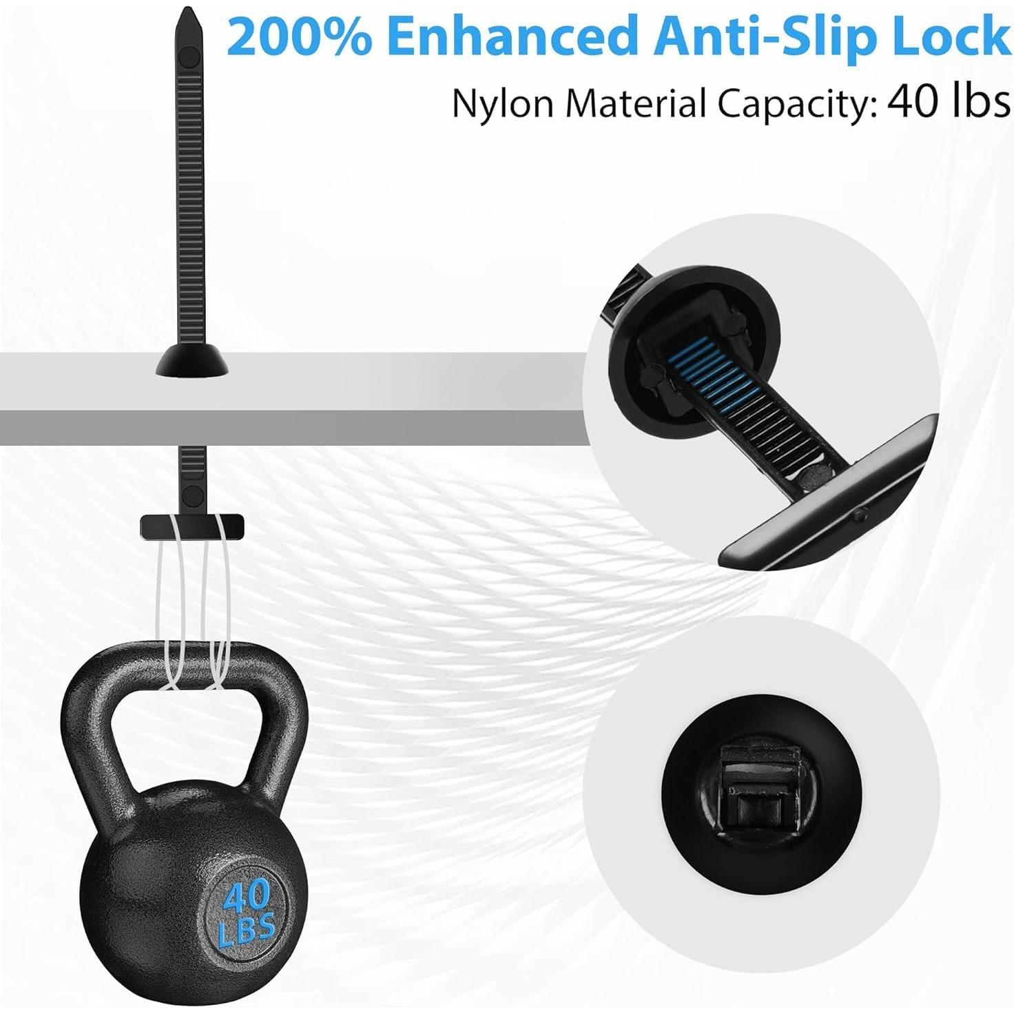 Bridas Universales de Nylon 100PCS Genérico 10.16cm Auto-Bloqueo