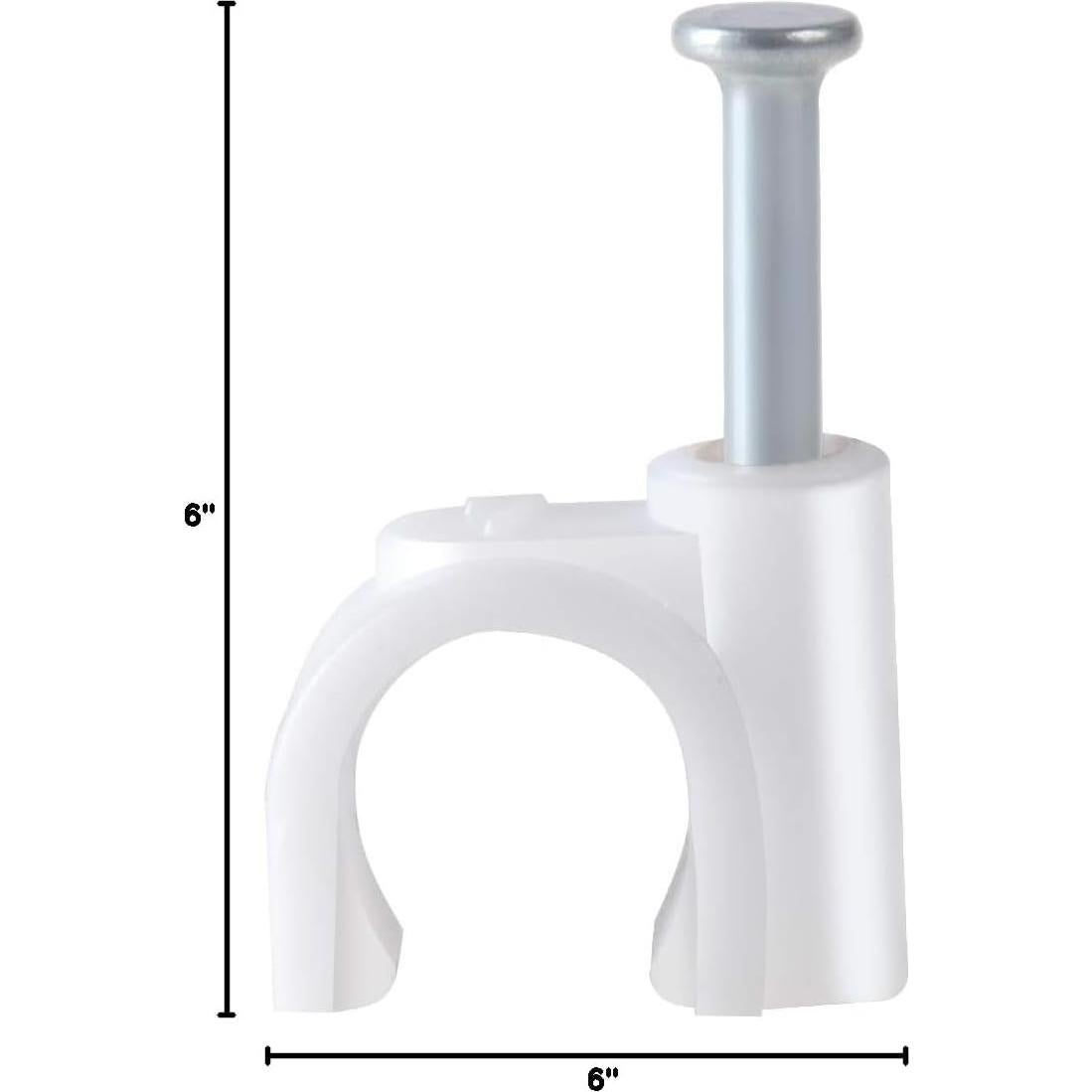 Clips de Cable TENINYU 200 Pcs 7mm para Gestión de Cables - Blanco