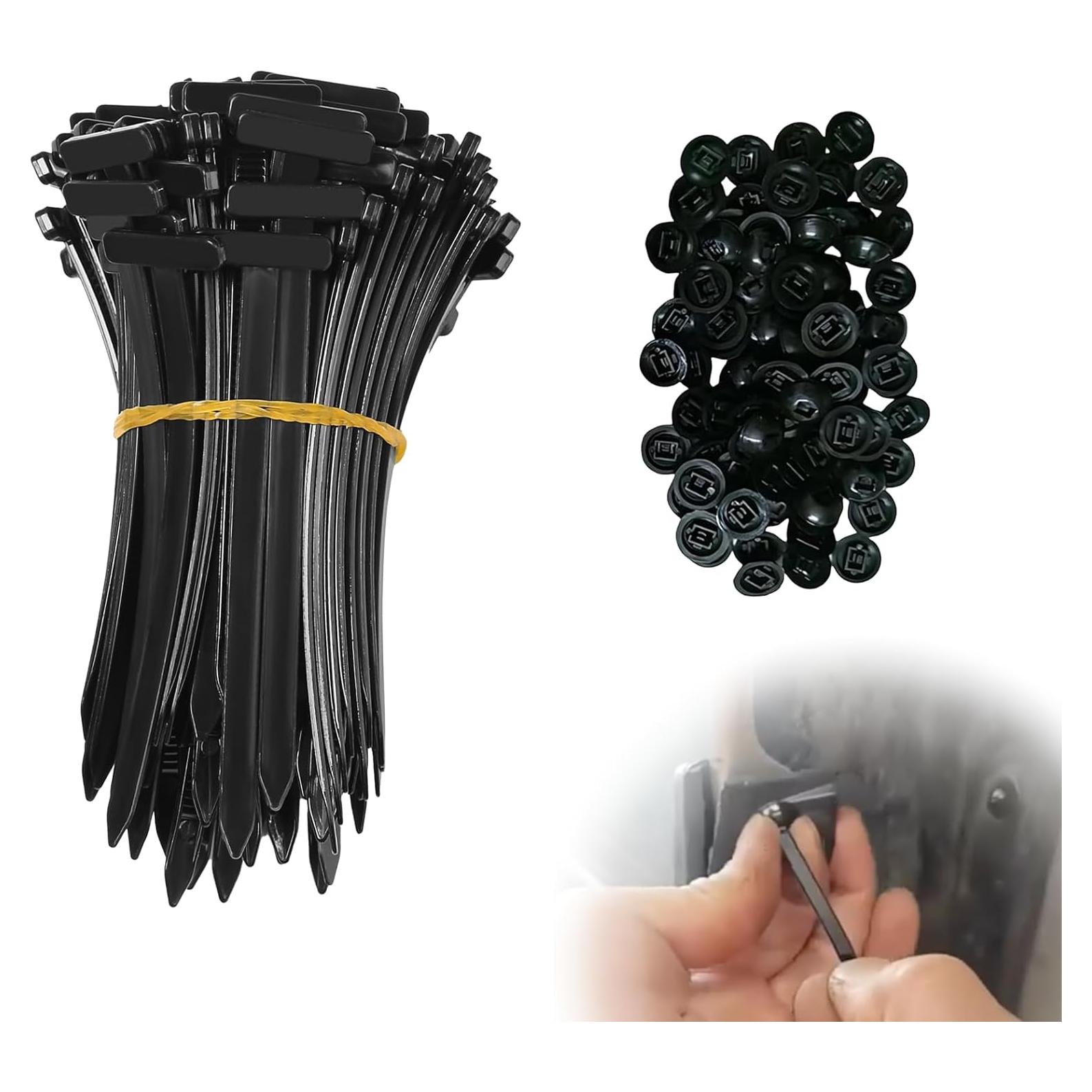 110 Hebillas de Cable Universal SHANXIWEIZHI con Bloqueo Seguro