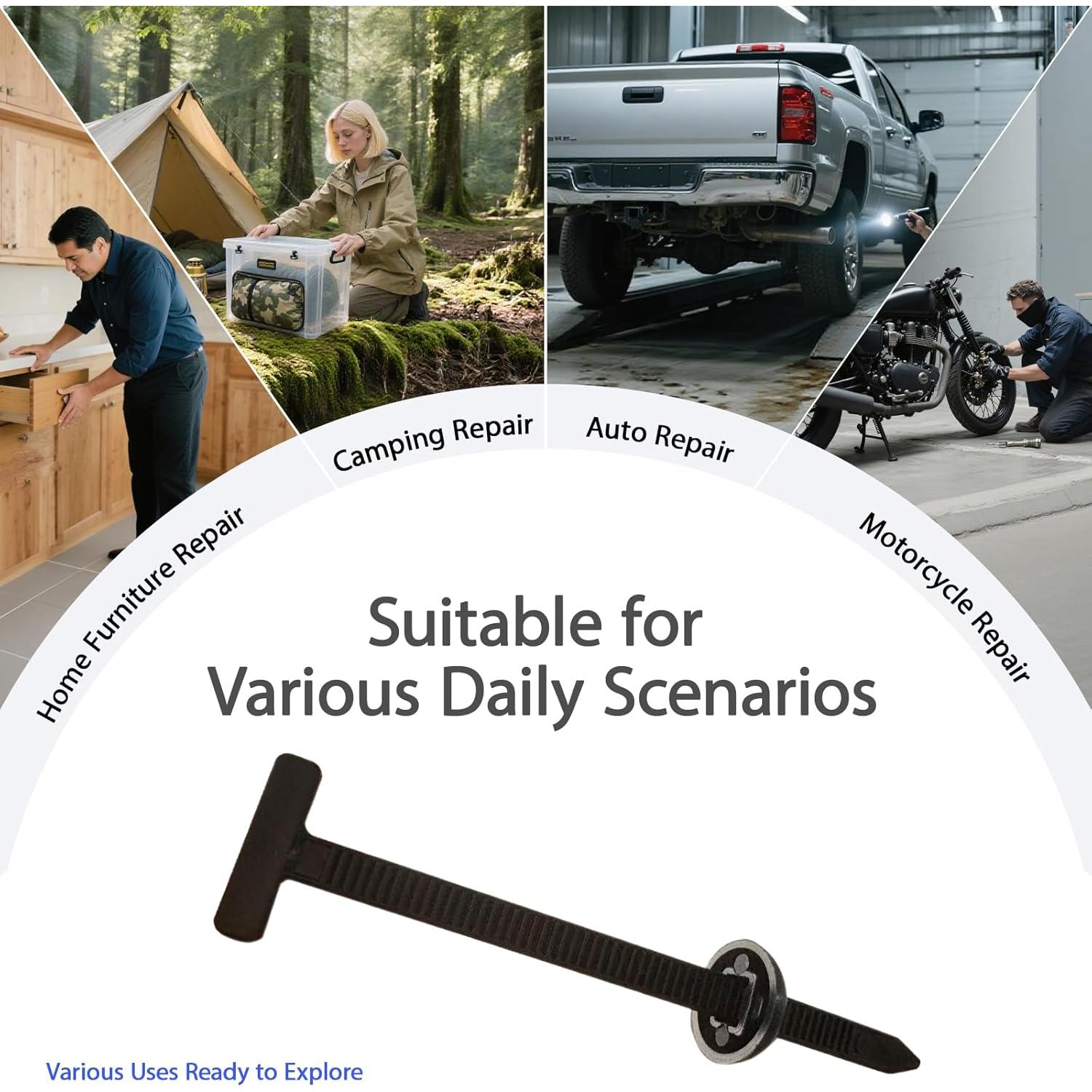 110 Hebillas de Cable Universal SHANXIWEIZHI con Bloqueo Seguro