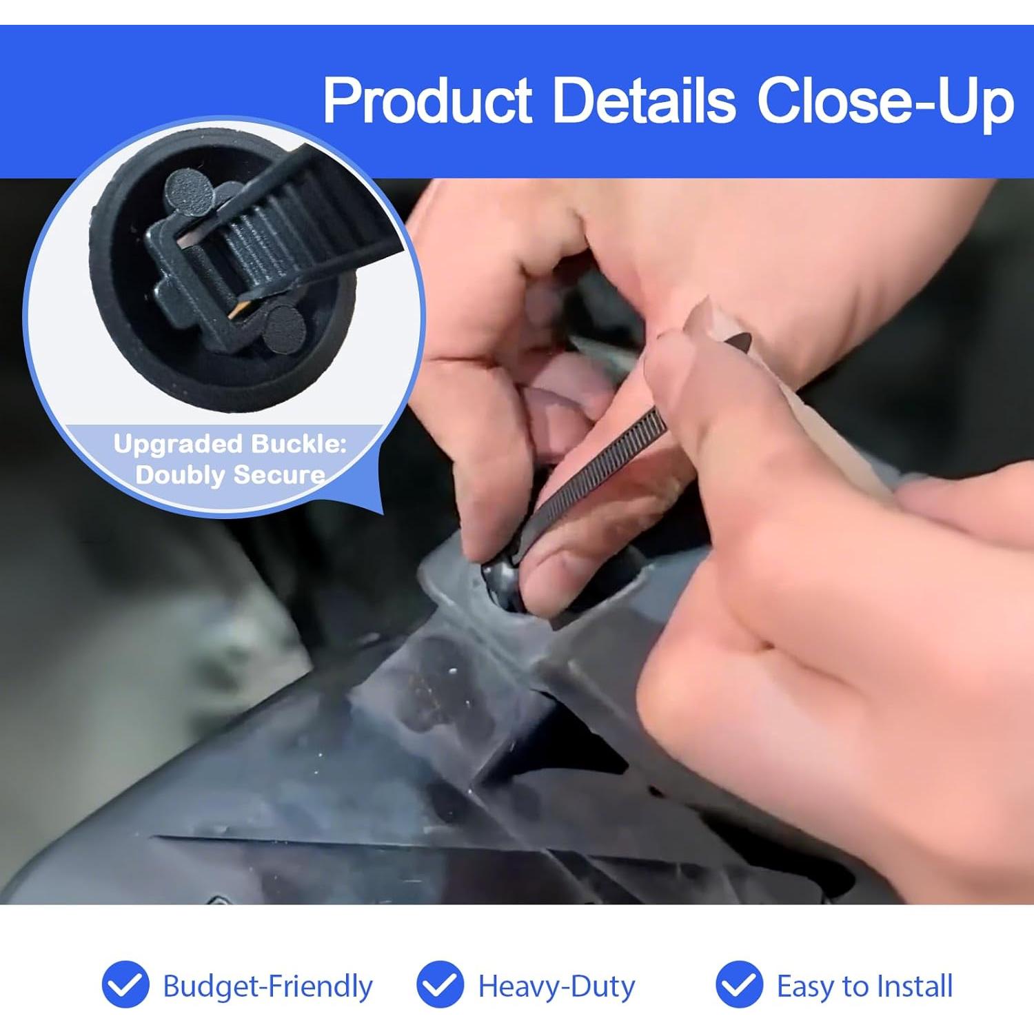 110 Hebillas de Cable Universal SHANXIWEIZHI con Bloqueo Seguro