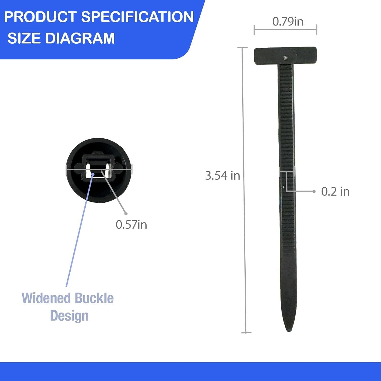 110 Hebillas de Cable Universal SHANXIWEIZHI con Bloqueo Seguro