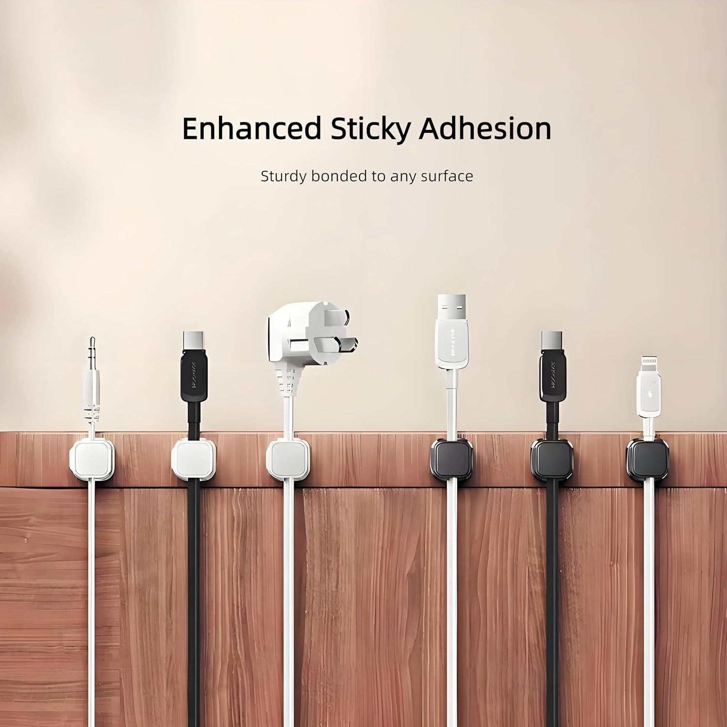 Organizador de Cables Magnético WANLILAI 6 PCS Blanco