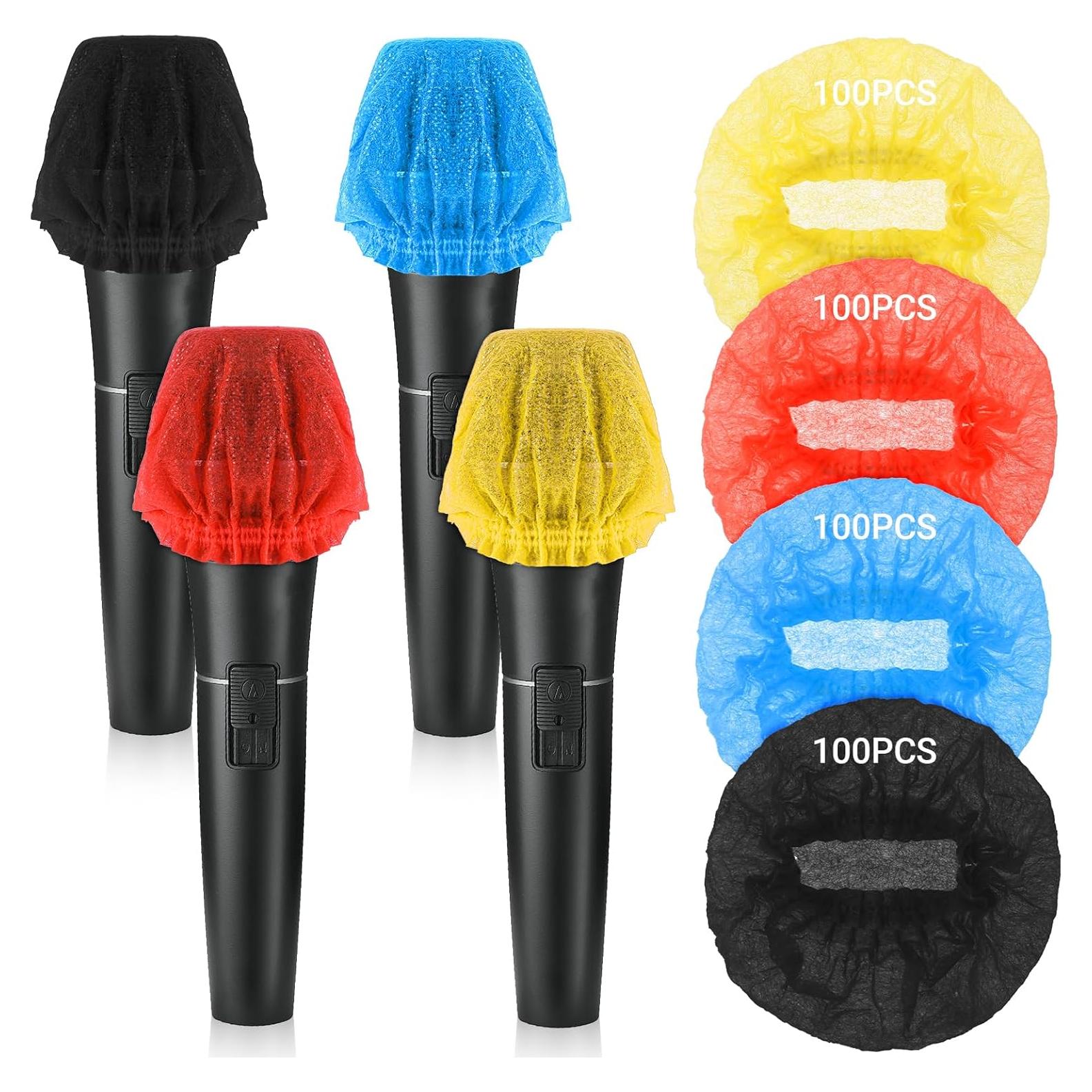 400 Cubiertas Desechables para Micrófono - Higiene y Protección