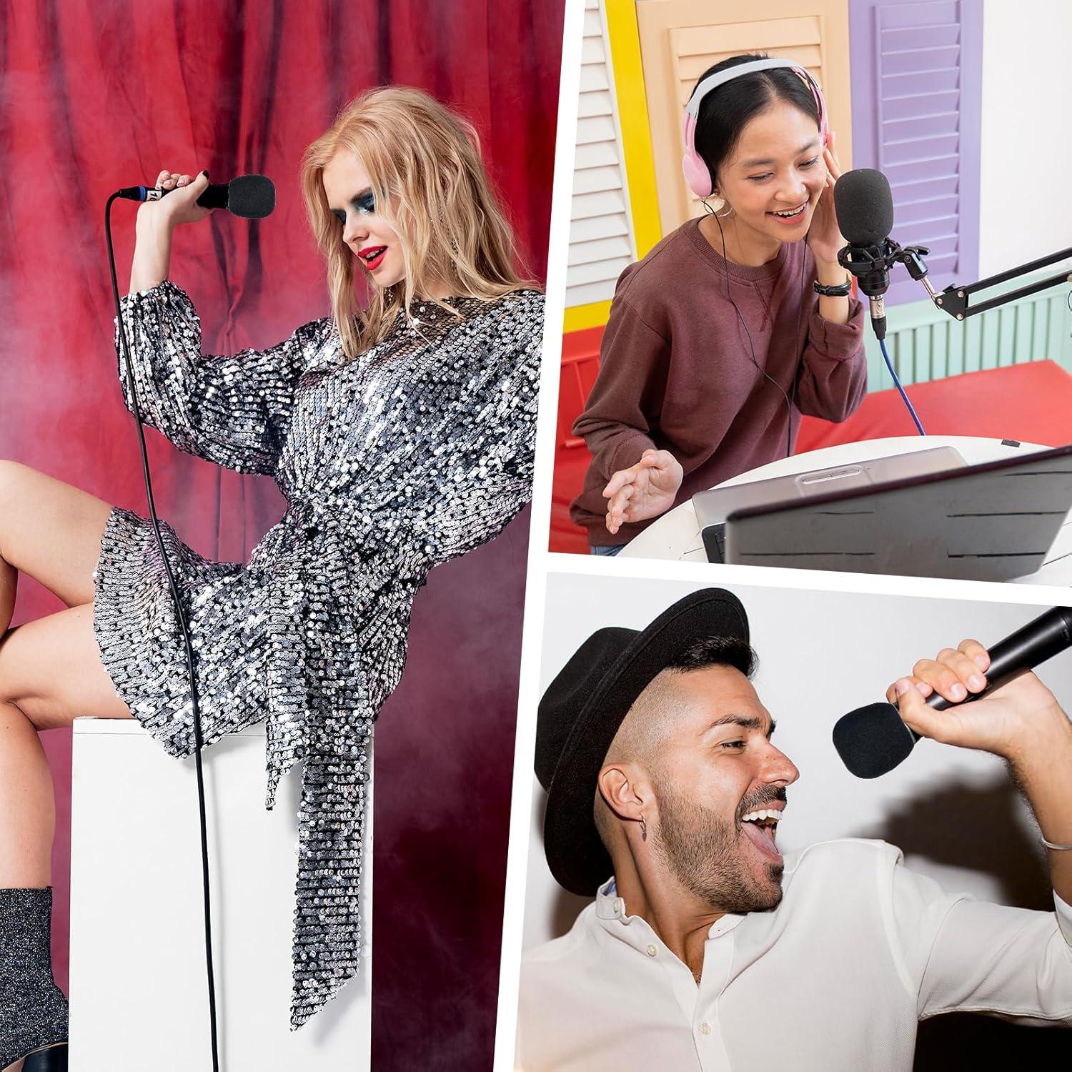 Funda de Espuma Negra para Micrófono - 9 Piezas - Filtra Ruido